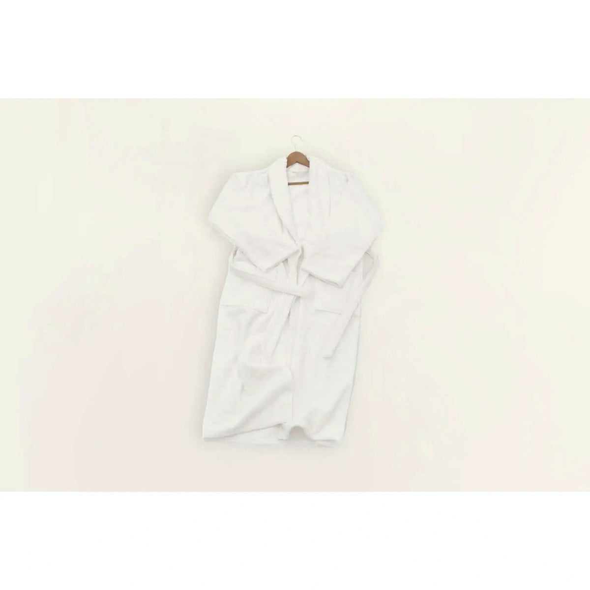 Set halat si prosop baie 1054A-007-1, alb, bumbac