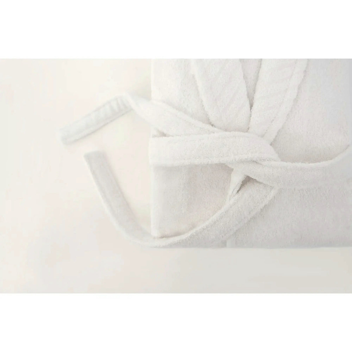 Set halat si prosop baie 1054A-007-1, alb, bumbac
