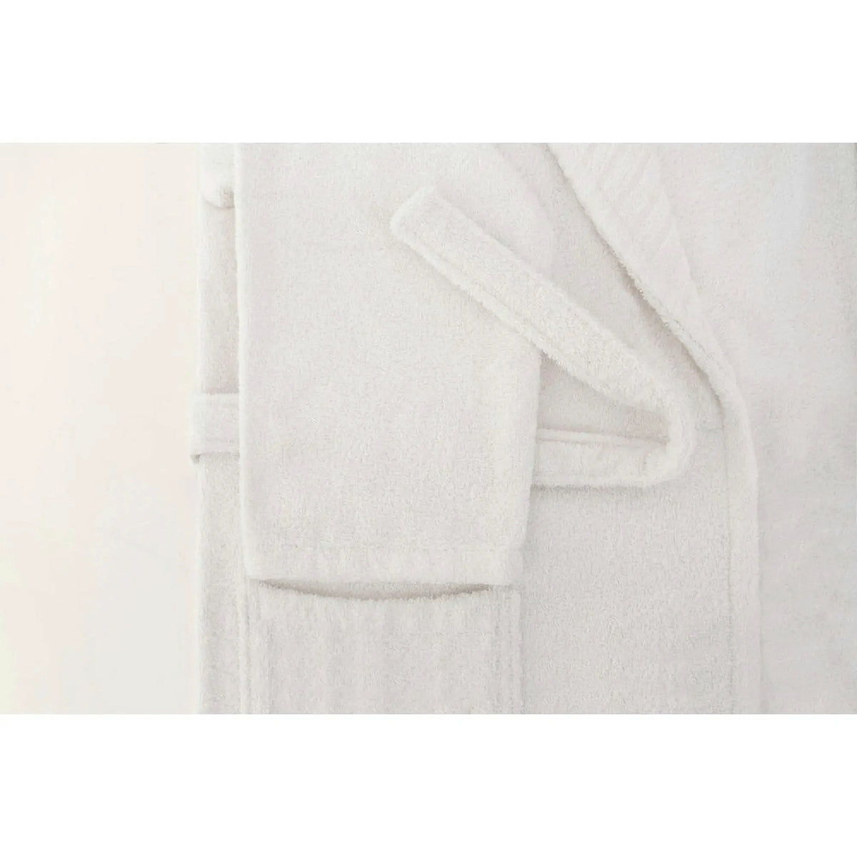 Set halat si prosop baie 1054A-007-1, alb, bumbac