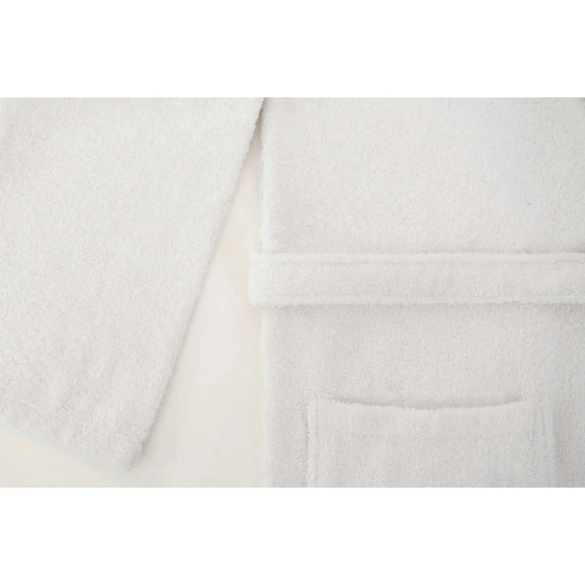 Set halat si prosop baie 1054A-007-1, alb, bumbac
