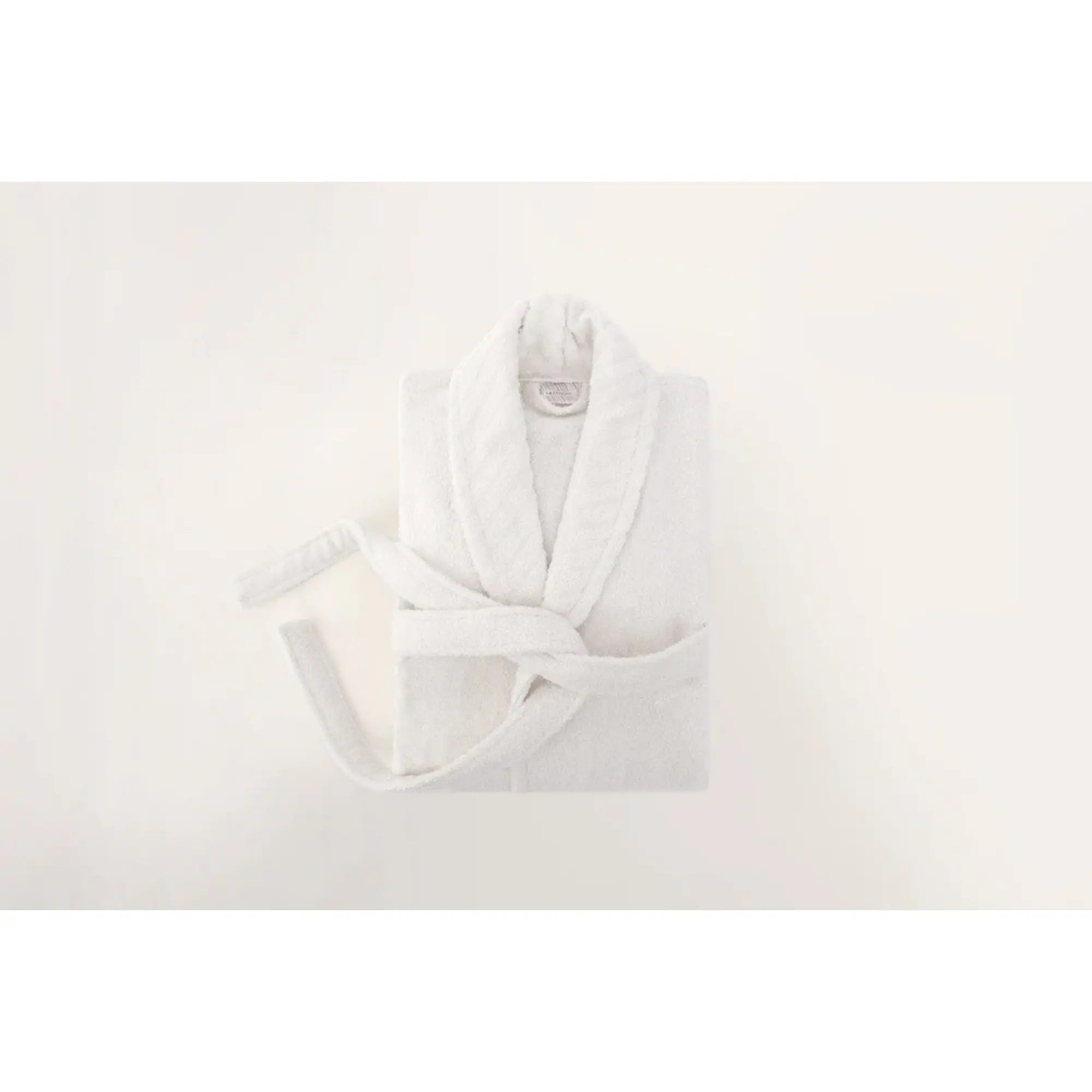 Set halat si prosop baie 1054A-007-1, alb, bumbac
