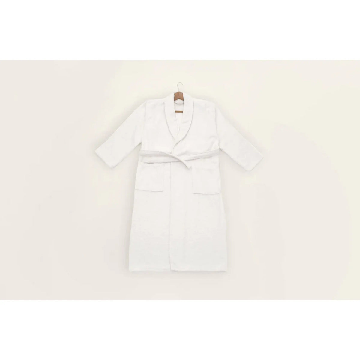 Set halat si prosop baie 1054A-007-1, alb, bumbac