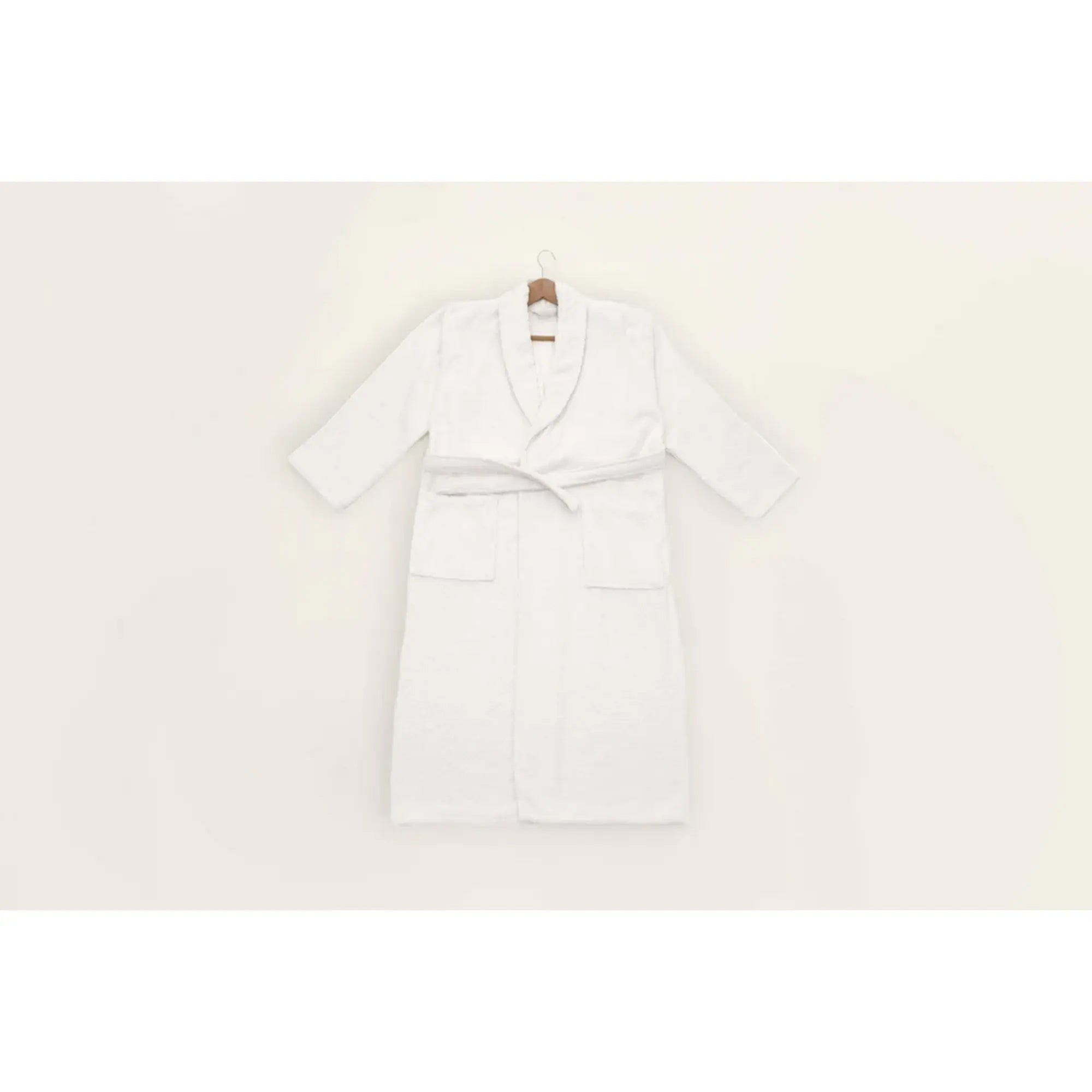 Set halat si prosop baie 1054A-007-1, alb, bumbac