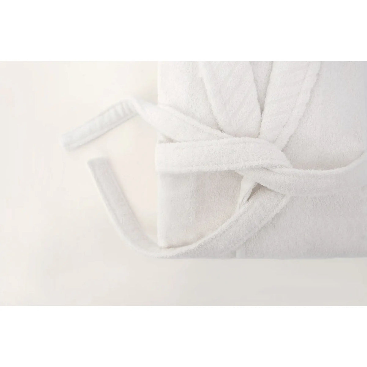 Set halat si prosop baie 1054A-007-1, alb, bumbac
