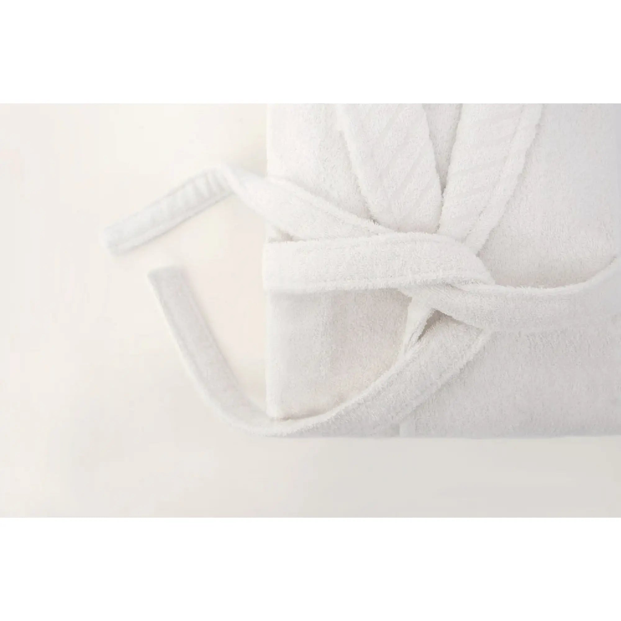 Set halat si prosop baie 1054A-007-1, alb, bumbac