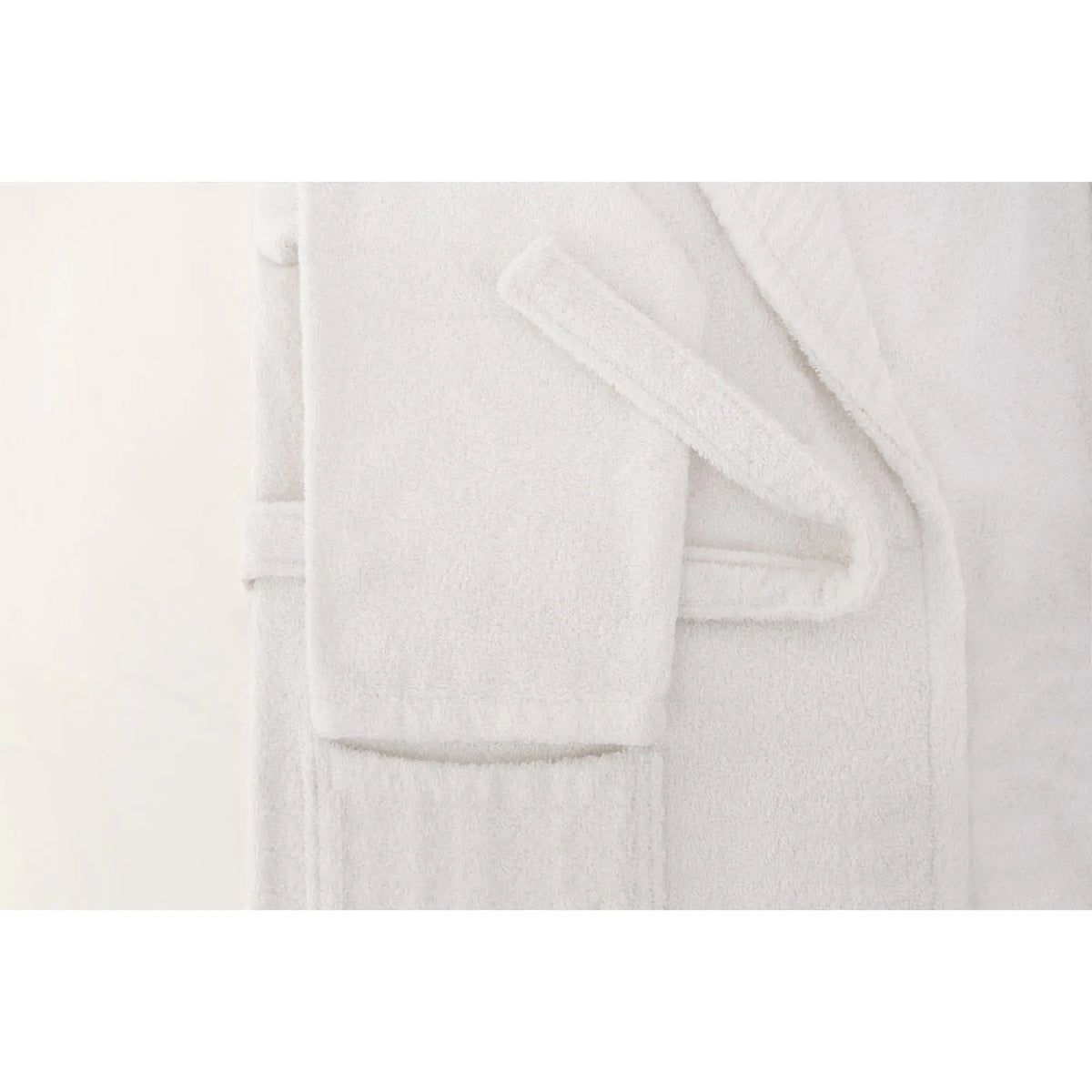 Set halat si prosop baie 1054A-007-1, alb, bumbac