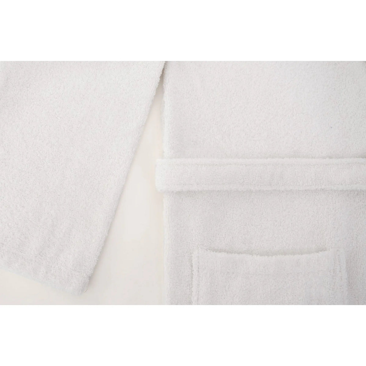 Set halat si prosop baie 1054A-007-1, alb, bumbac