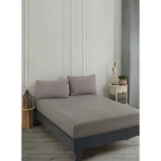 Set husa pat dublu ROAD POTLU, maro, bumbac/poliester, 160x200 cm, cu 2 fete de perna