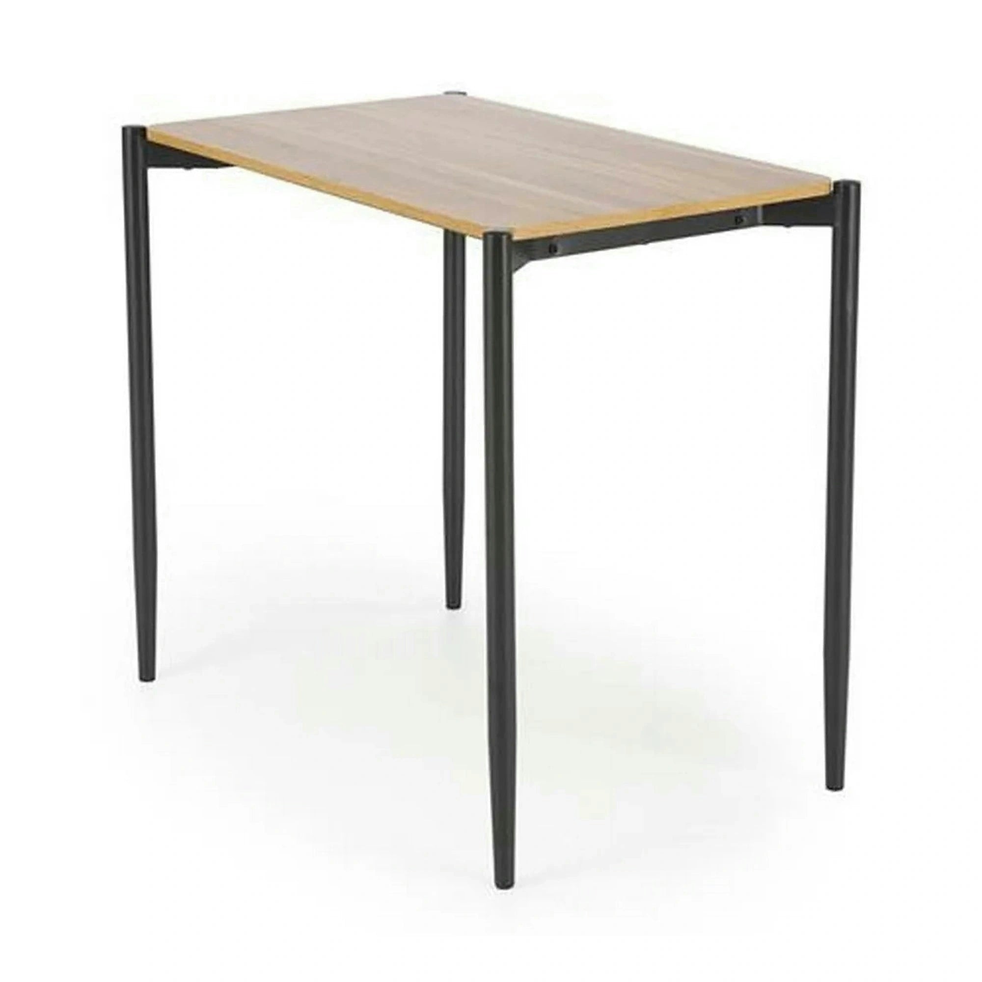 Set masa cu 2 scaune NANDO, stejar/negru, PAL/metal/stofa clasica