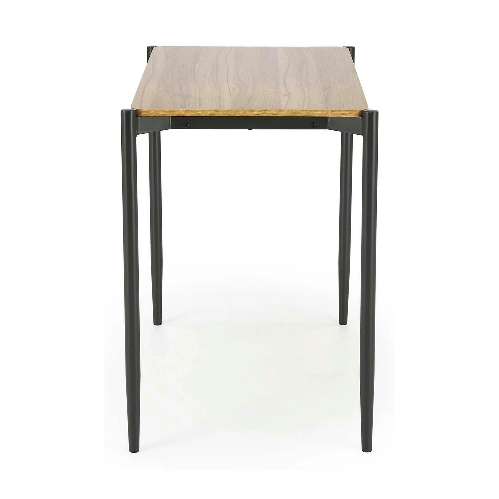 Set masa cu 2 scaune NANDO, stejar/negru, PAL/metal/stofa clasica