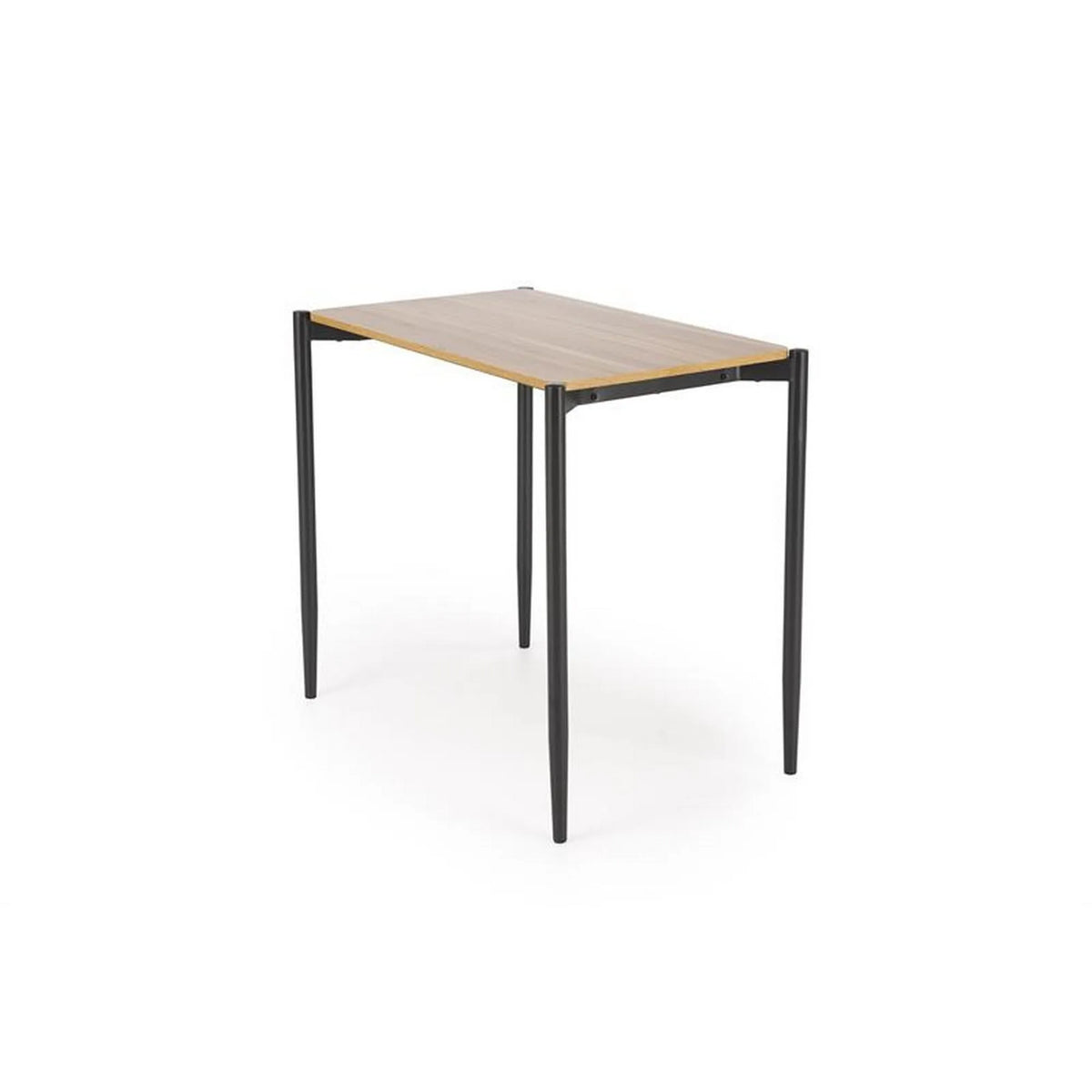 Set masa cu 2 scaune NANDO, stejar/negru, PAL/metal/stofa clasica