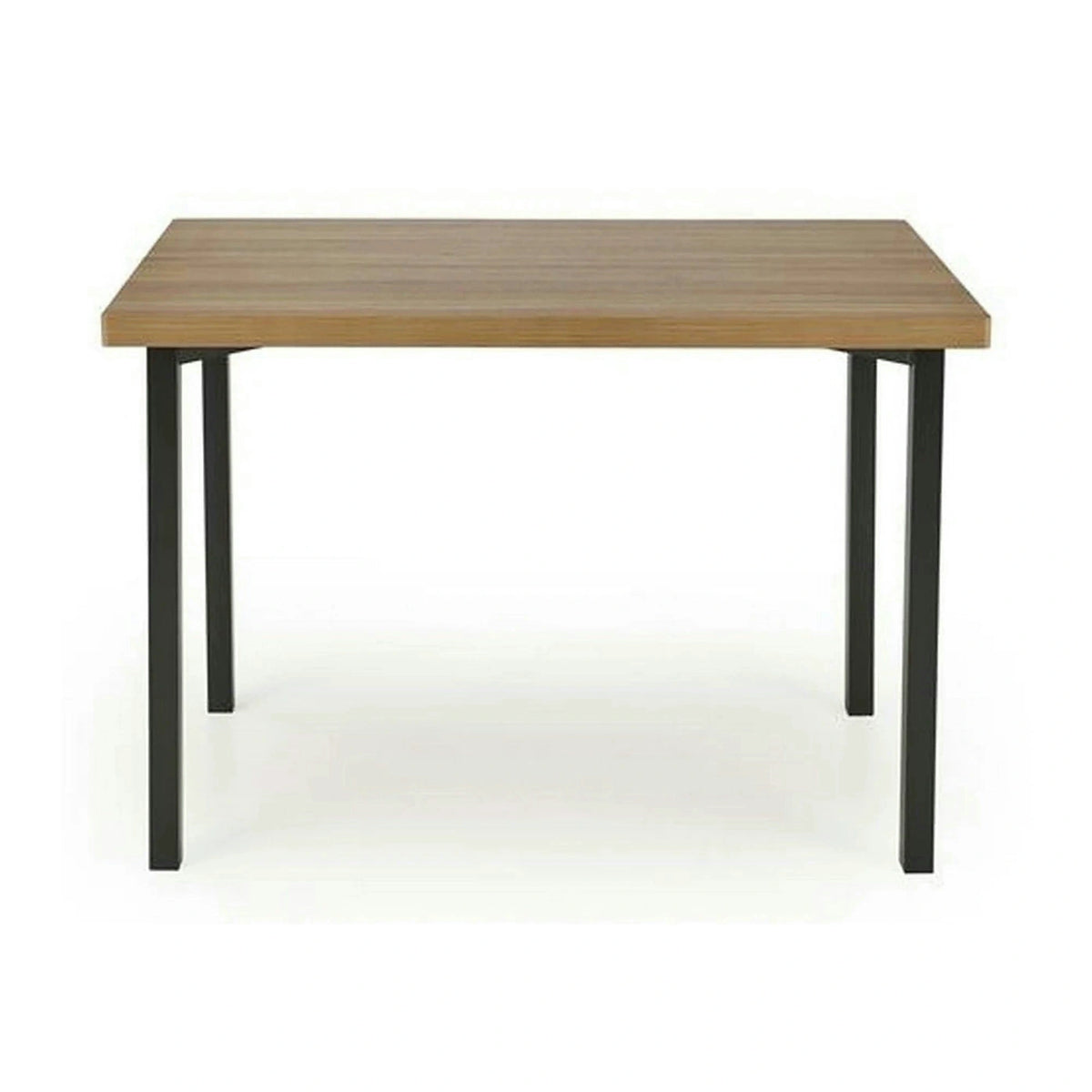 Set masa cu 4 scaune MILTON, stejar/negru, PAL/metal