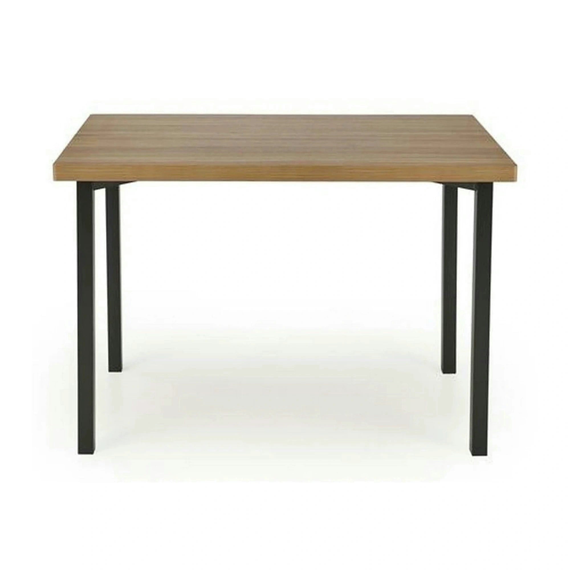 Set masa cu 4 scaune MILTON, stejar/negru, PAL/metal