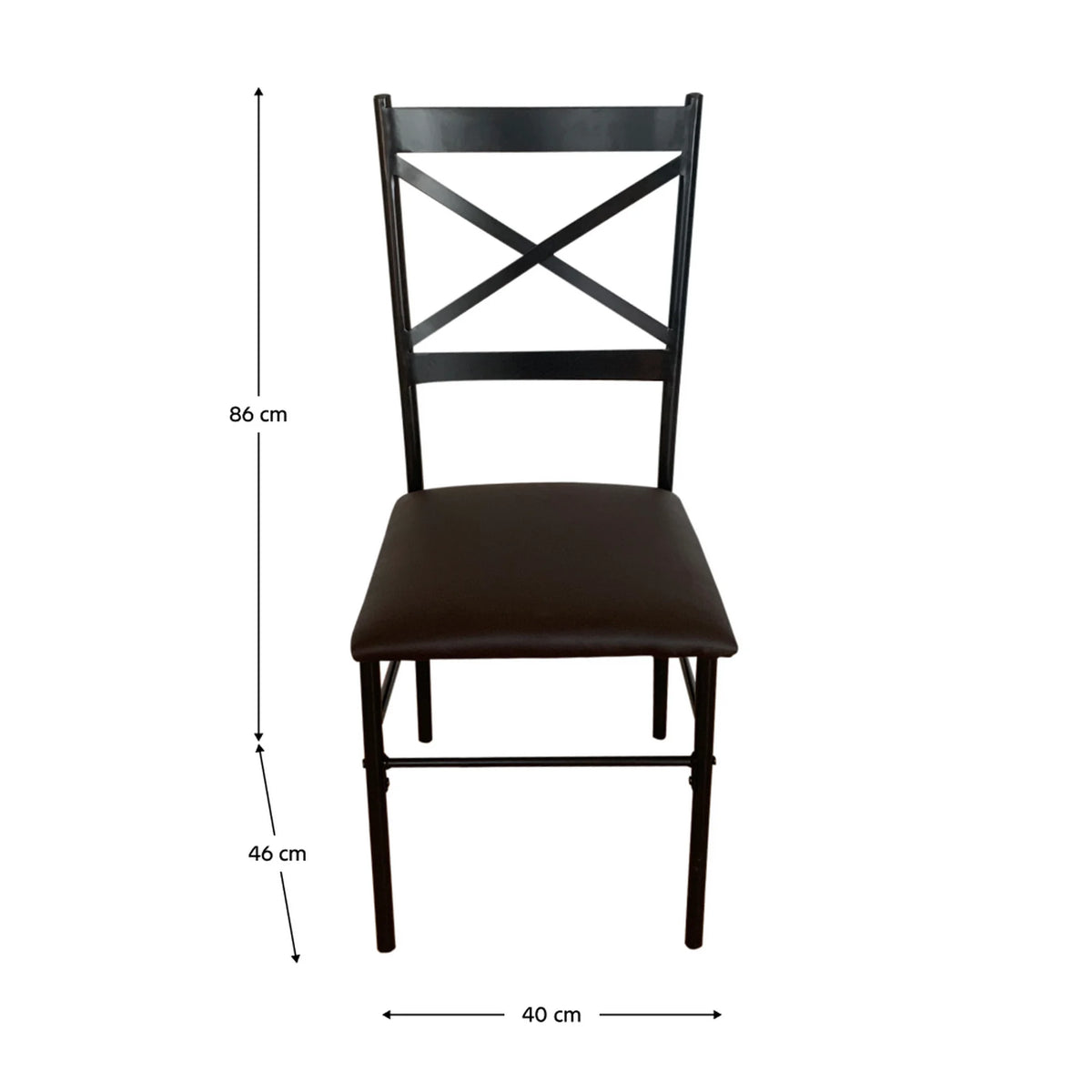 Set masa cu 4 scaune NAREN, stejar sonoma/negru