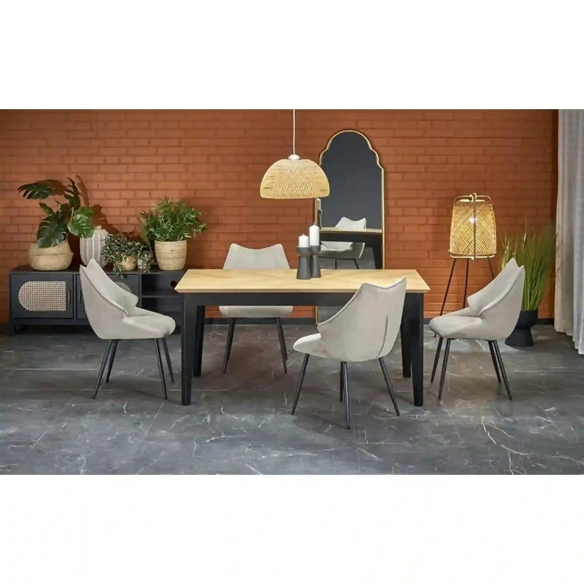 Set masa EDMONDO cu 4 scaune K543