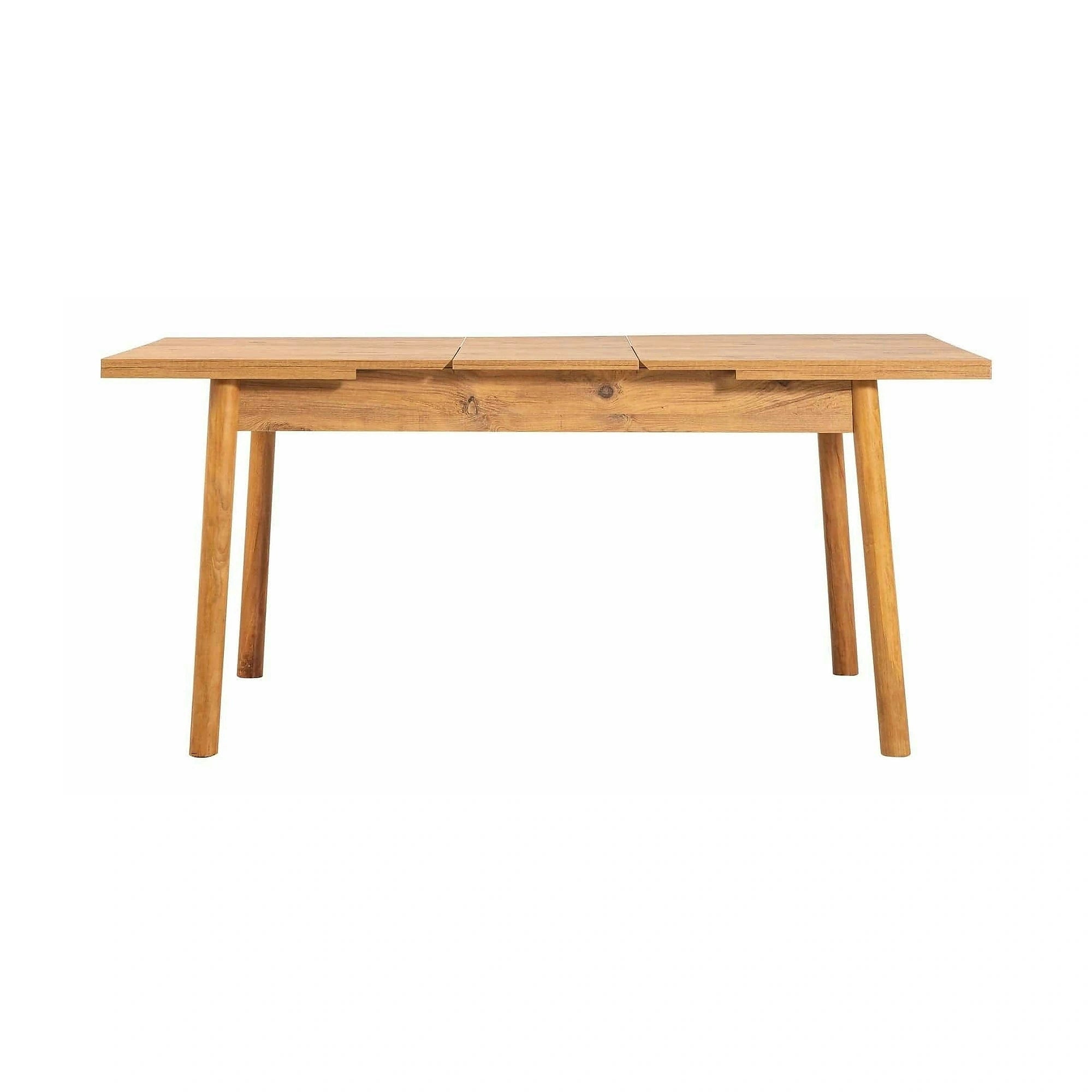 Set masa extensibila cu 2 scaune si bancheta SANTIAGO ATLANTICE, verde/stejar, PAL melaminat/stofa clasica