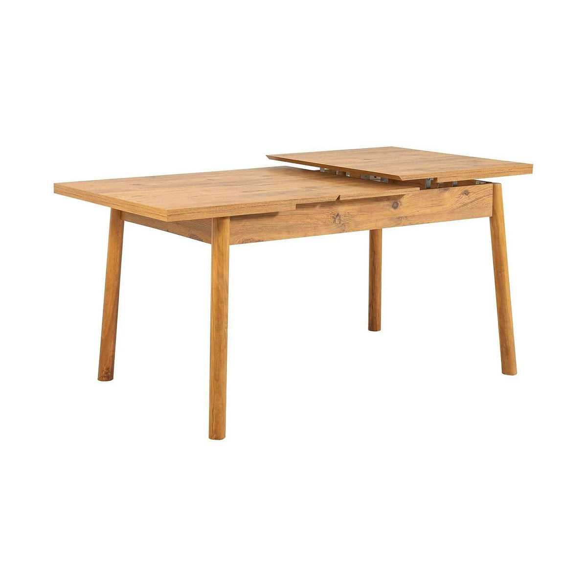 Set masa extensibila cu 2 scaune si bancheta SANTIAGO ATLANTICE, verde/stejar, PAL melaminat/stofa clasica