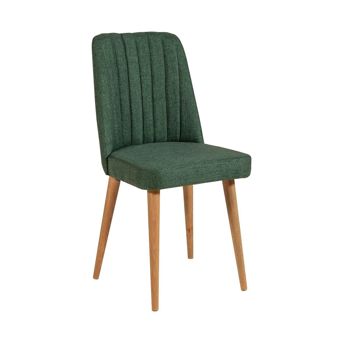 Set masa extensibila cu 2 scaune si bancheta SANTIAGO ATLANTICE, verde/stejar, PAL melaminat/stofa clasica