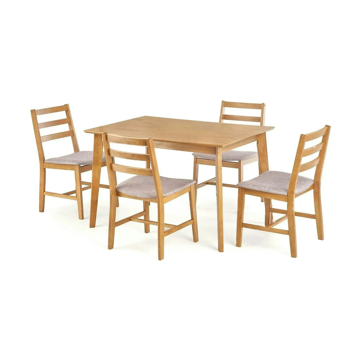 Set masa si 4 scaune CORDOBA, gri/stejar