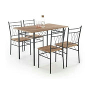 Set masa si 4 scaune FAUST, stejar