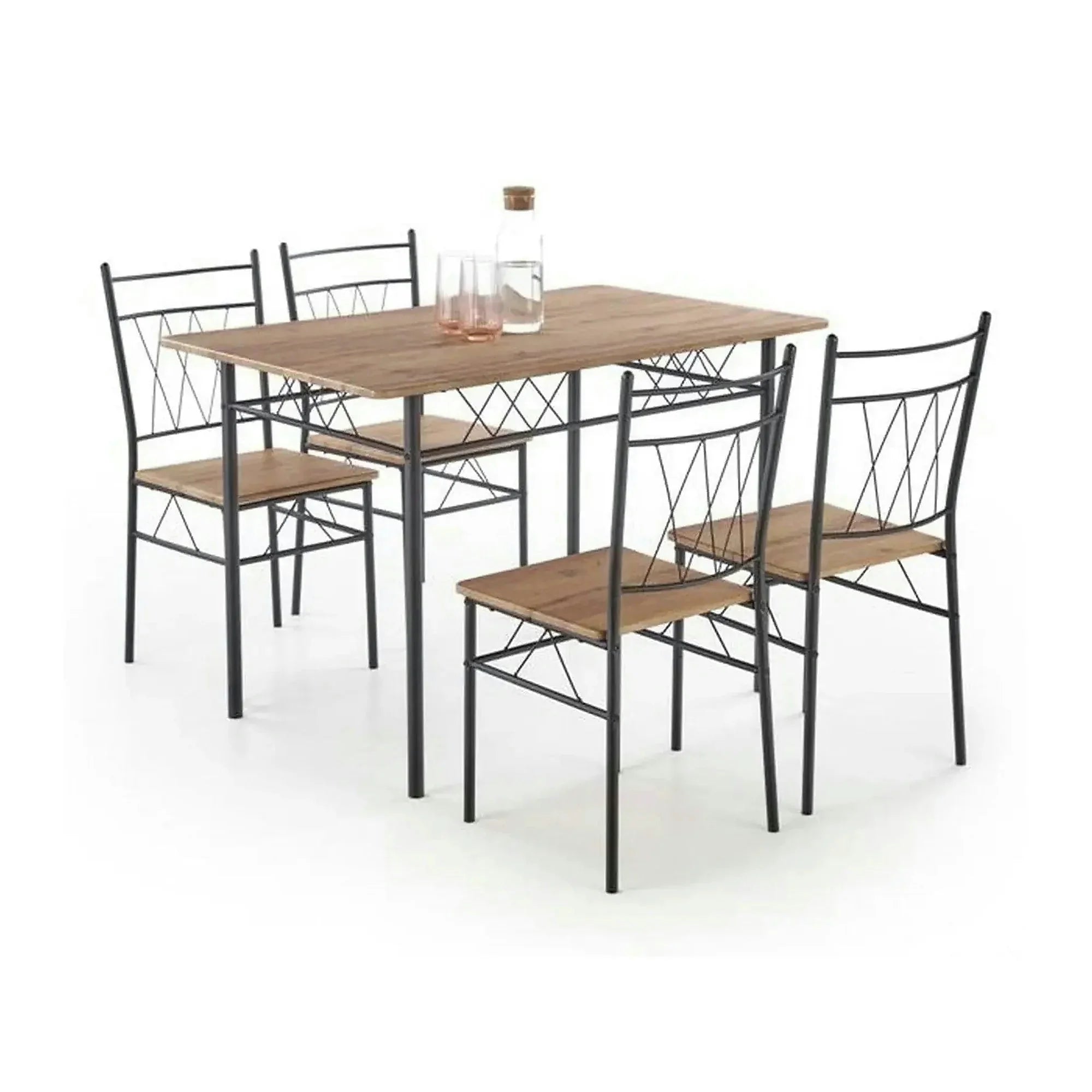 Set masa si 4 scaune FAUST, stejar