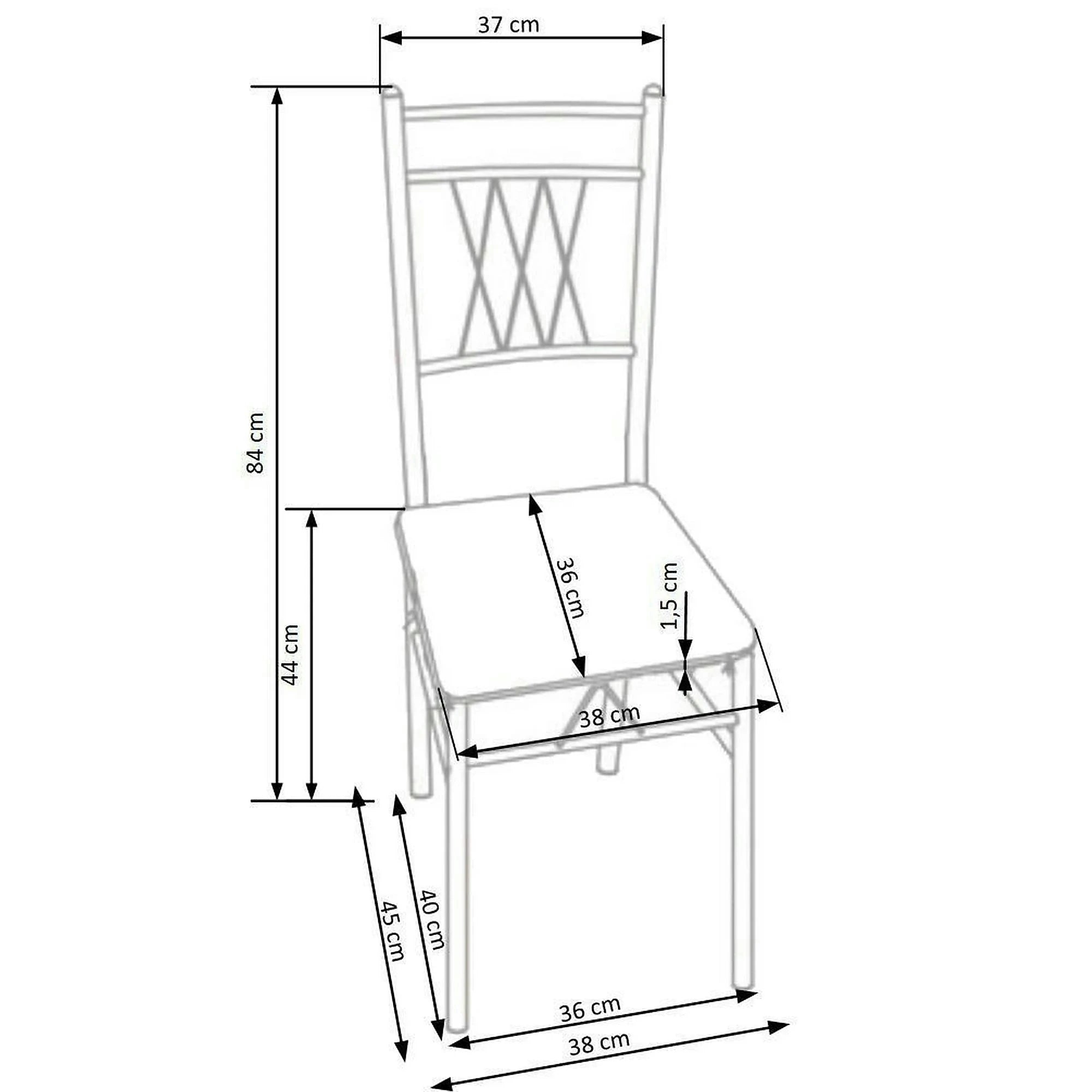 Set masa si 4 scaune FAUST, stejar