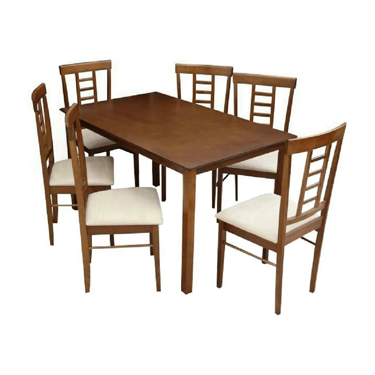 Set masa si 6 scaune OLEG NEW, nuc/bej