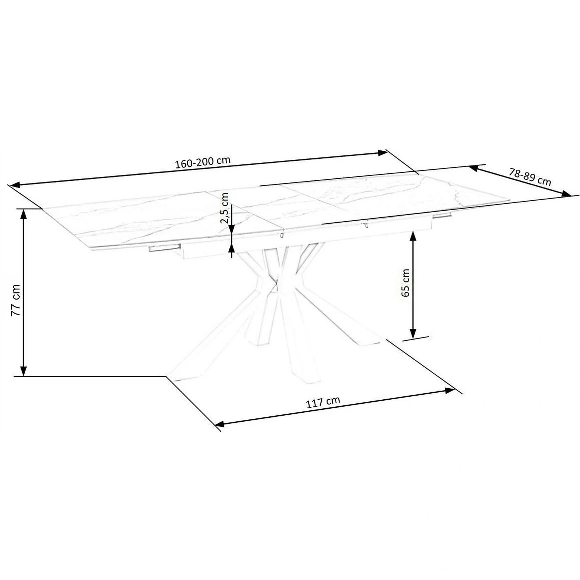 Set masa VIVALDI cu 4 scaune K486