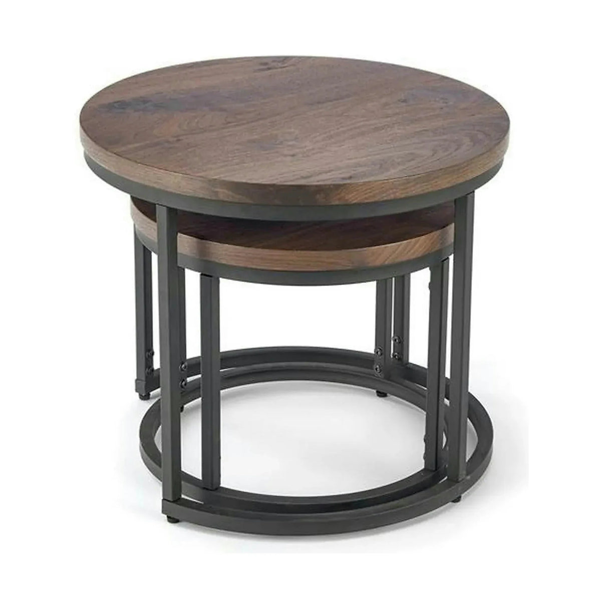 Set masute cafea OREO, nuc/negru