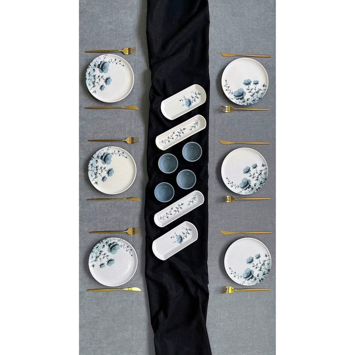 Set mic dejun GUMUSROLYEFLI14, 14 piese, multicolor, ceramică
