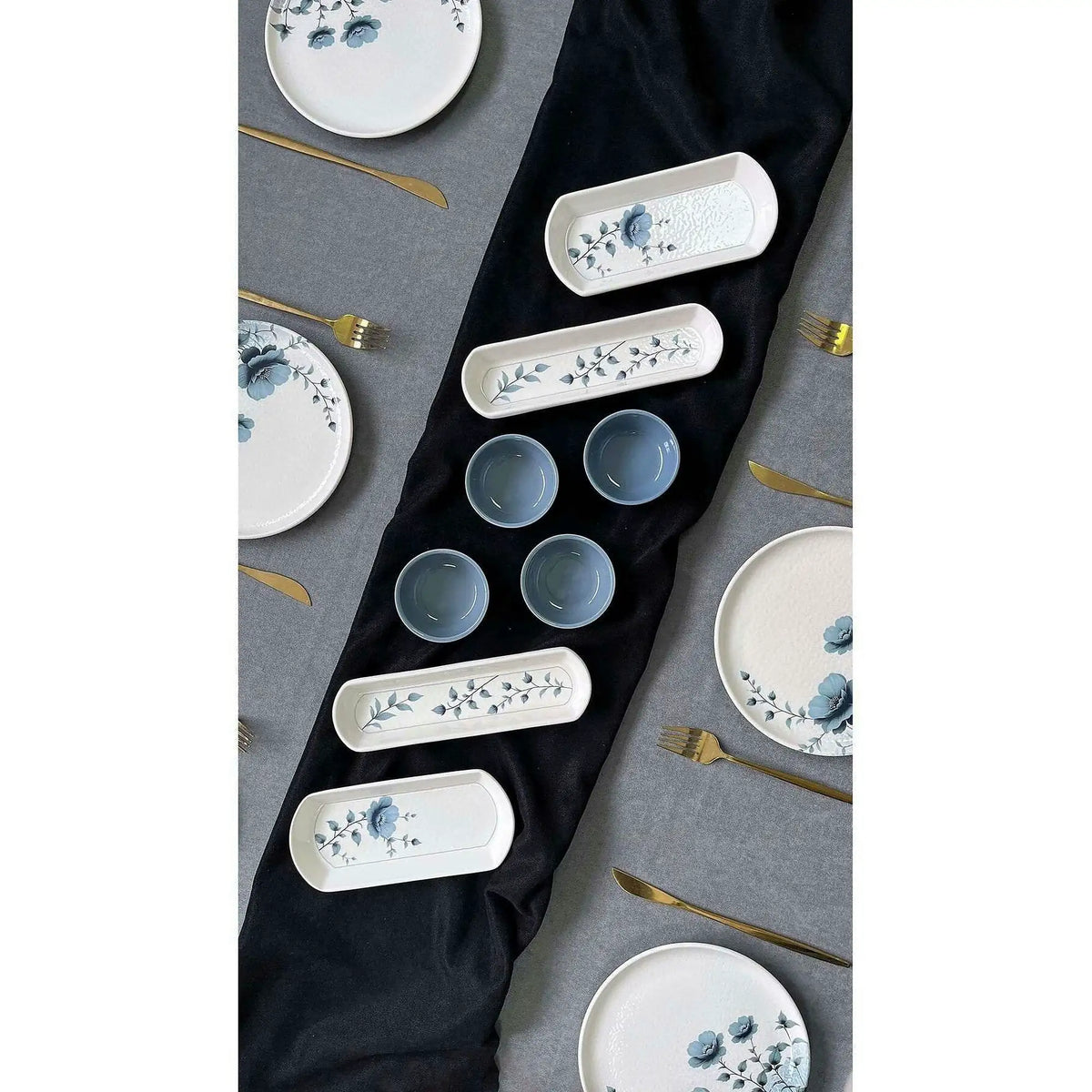 Set mic dejun GUMUSROLYEFLI14, 14 piese, multicolor, ceramică