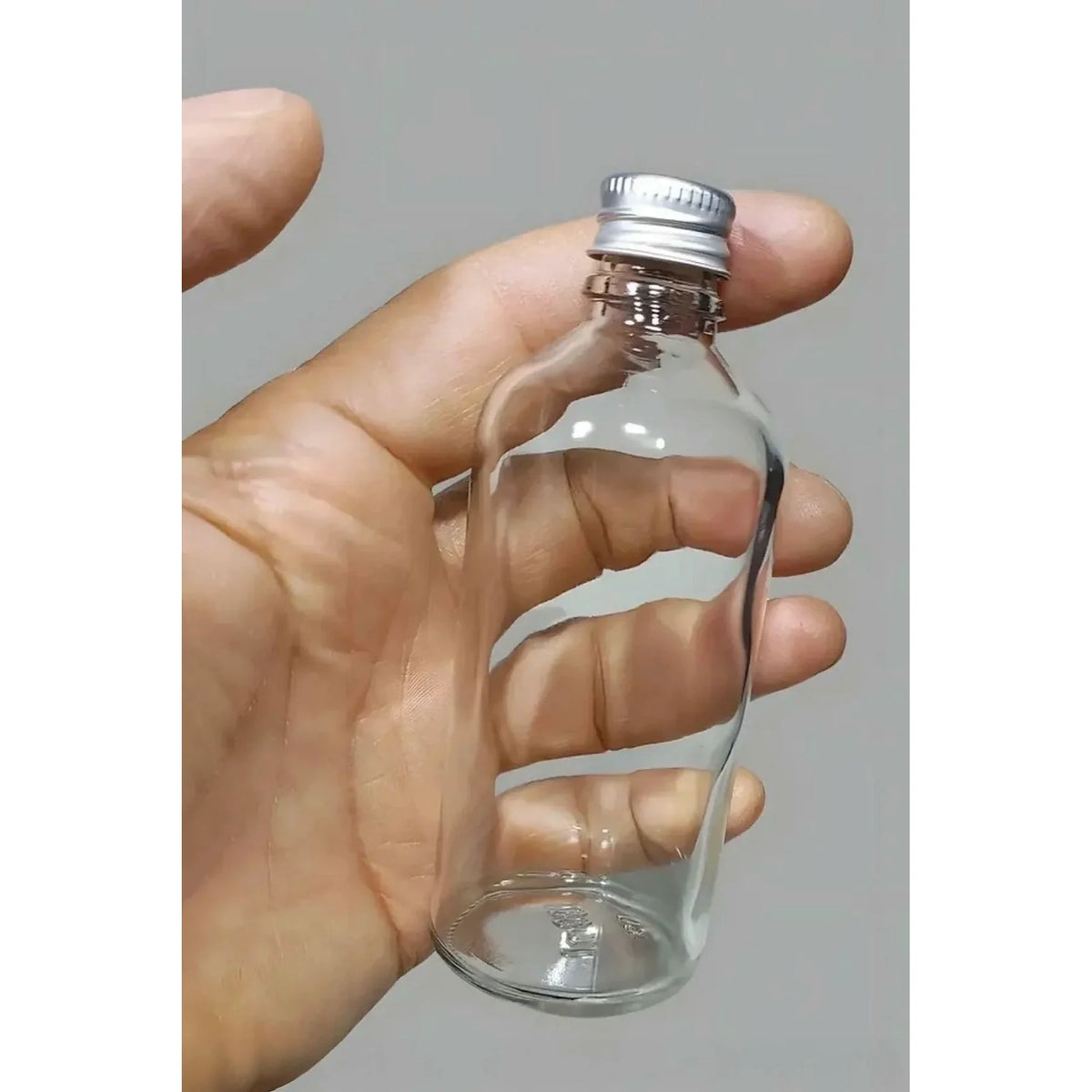 Set sticle TU-100CCGUMUSMETAL, 12 piese, transparent/argintiu, sticlă, 100 ml