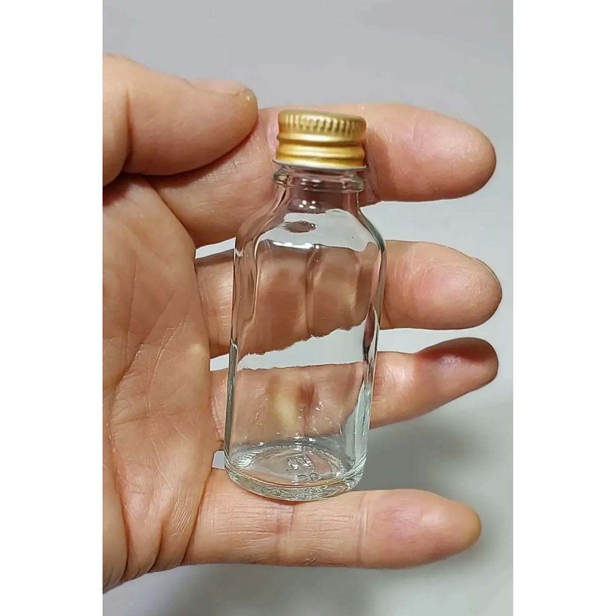 Set sticle TU-6LI100CCGOLDKAPAK, 6 piese, transparent/auriu, sticlă, 100 ml