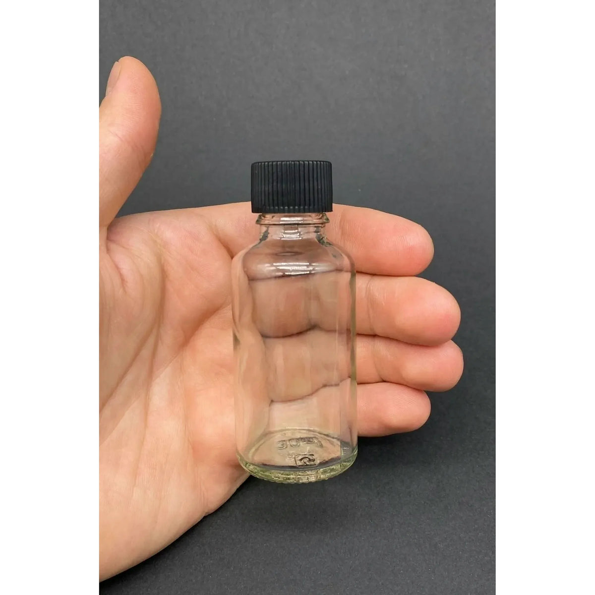 Set sticle TU-6LI100CCSIYAHKAPAK, 6 piese, transparent/negru, sticlă, 100 ml