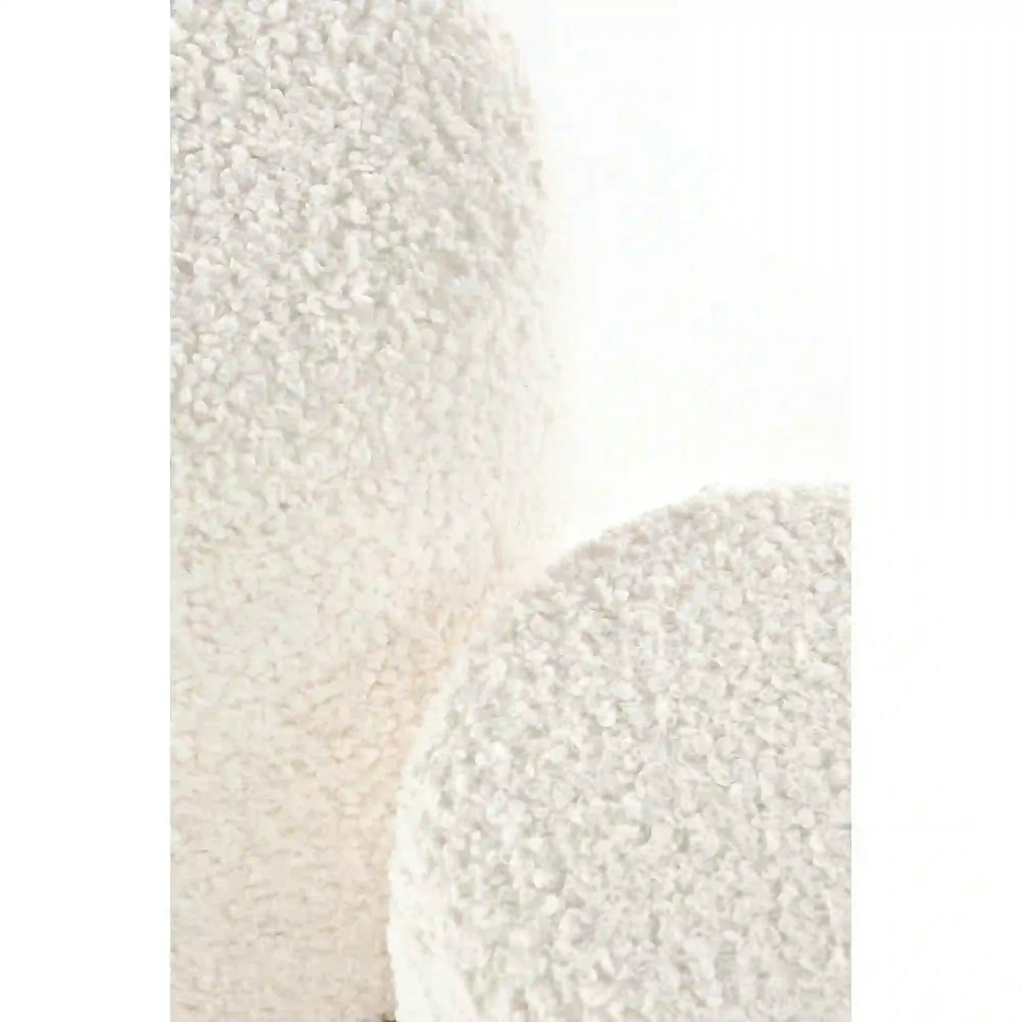Set taburete moderne CANCUN, crem/stejar, stofa buclata/placaj indoit, cu spatiu depozitare