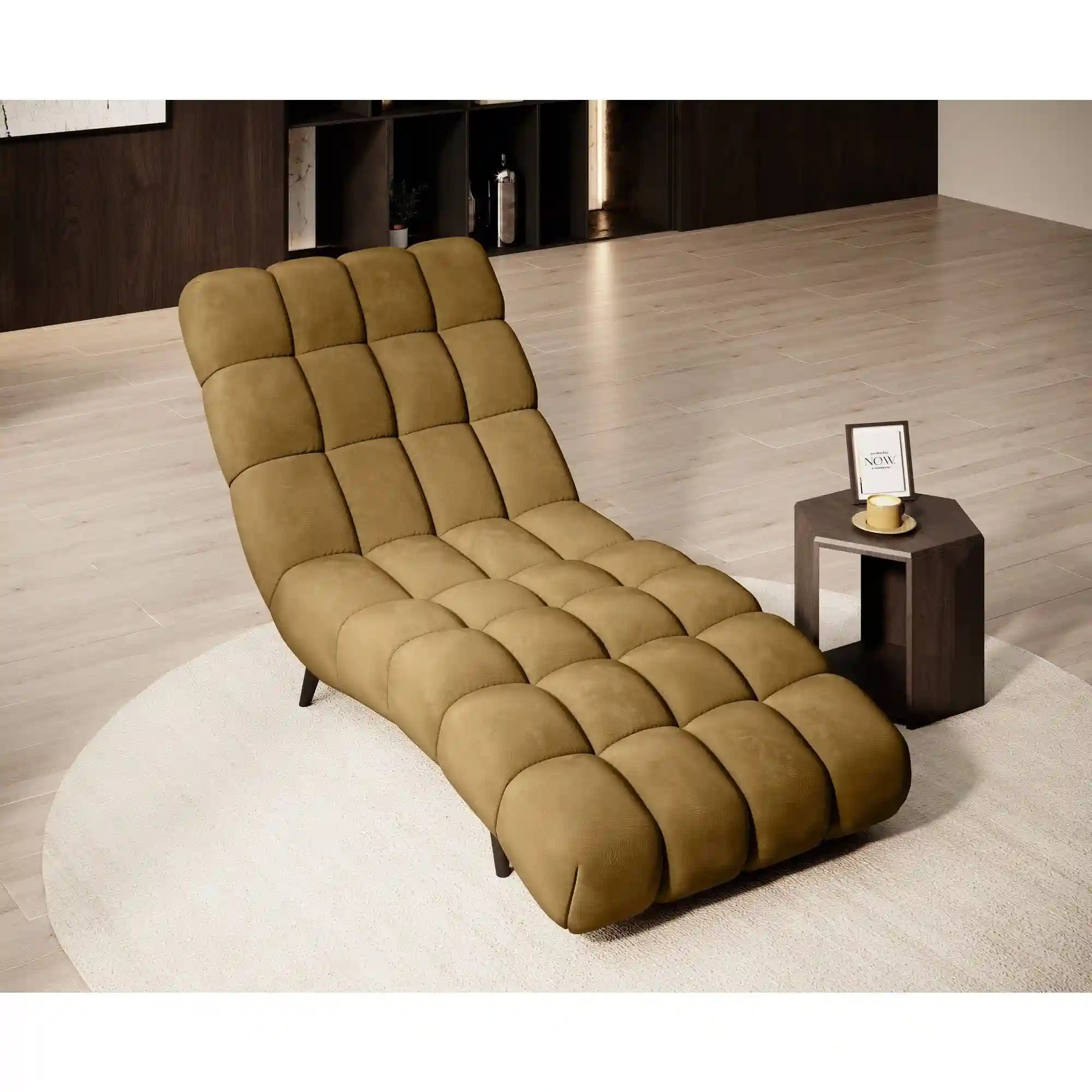 Sezlong DELPHI 80, personalizabil materiale Gama Premium, 80x166x83 cm