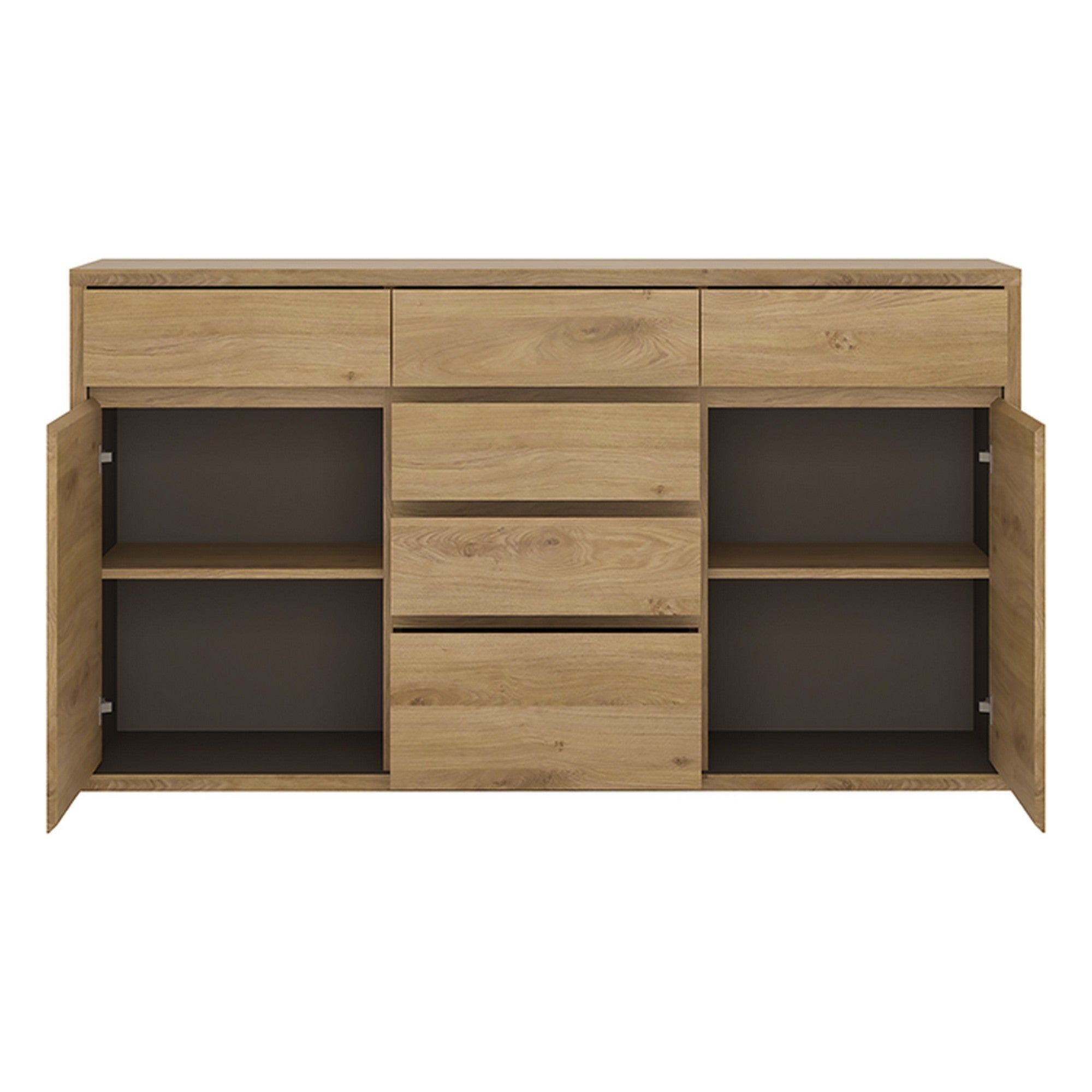 Comoda SHELDON TIP 41, stejar, PAL laminat, 156x40x87 cm