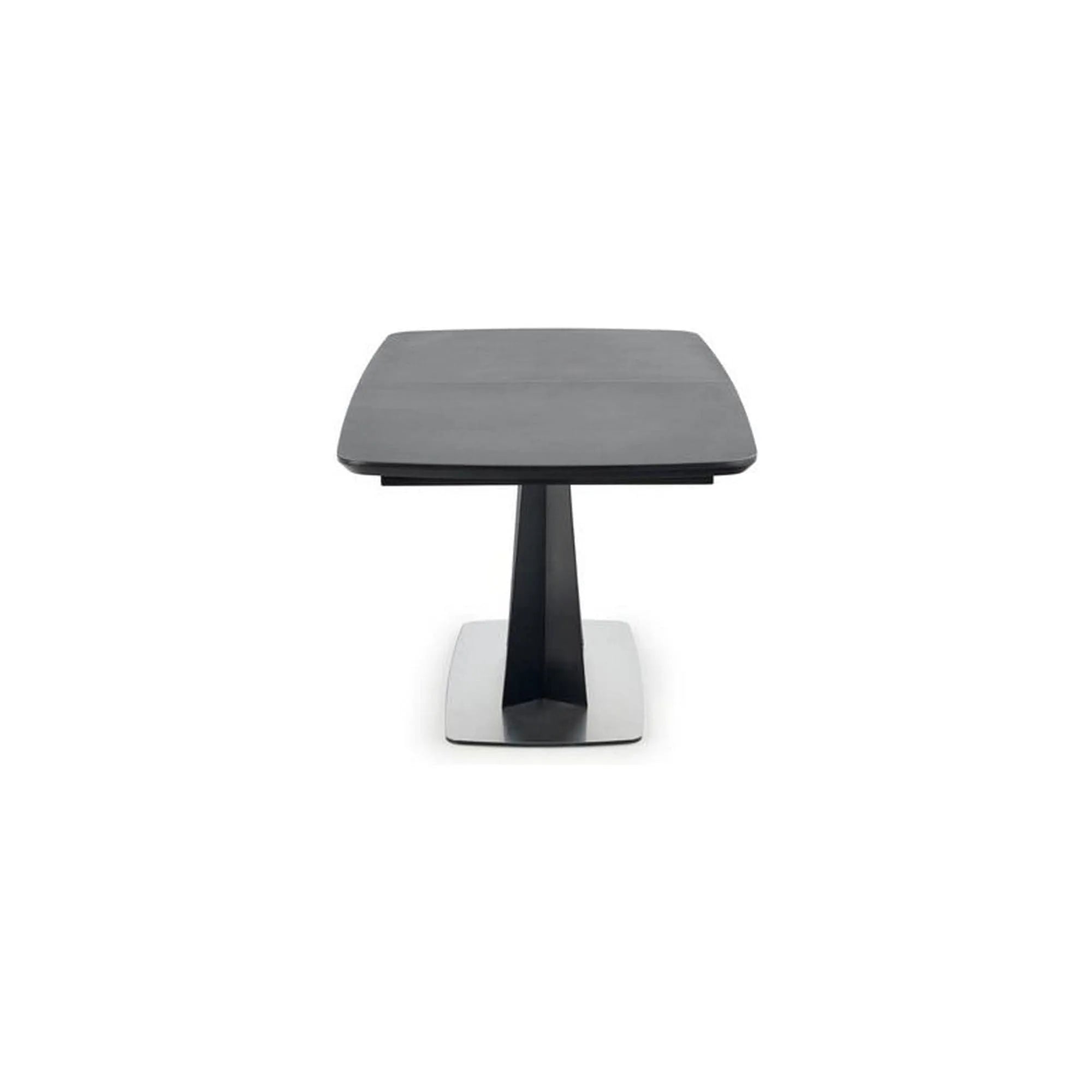 Masa extensibila Fangor, gri inchis/negru, 160-220/90/76 cm