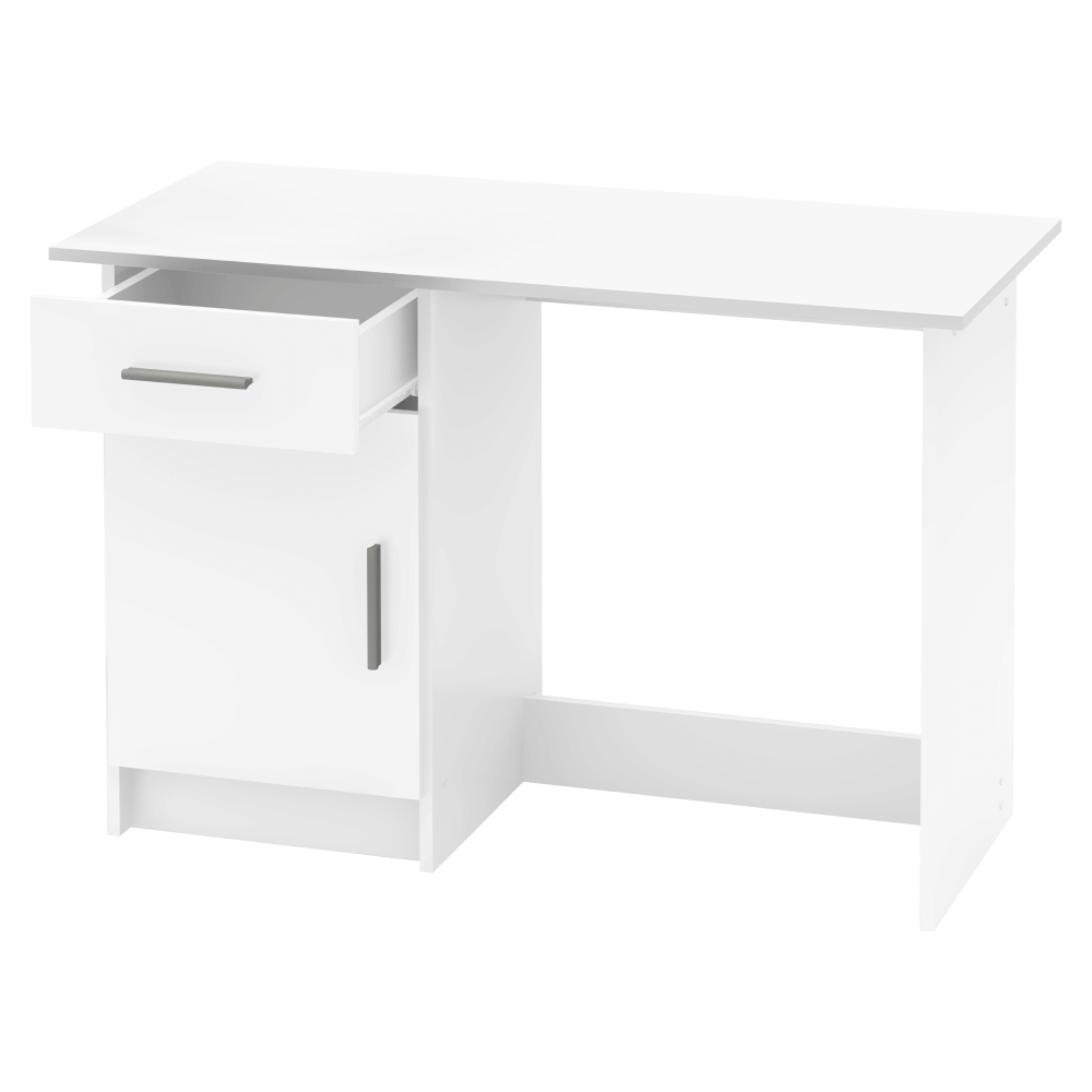 Birou SIRISS NEW, alb, DTD laminat, 109x50x75 cm