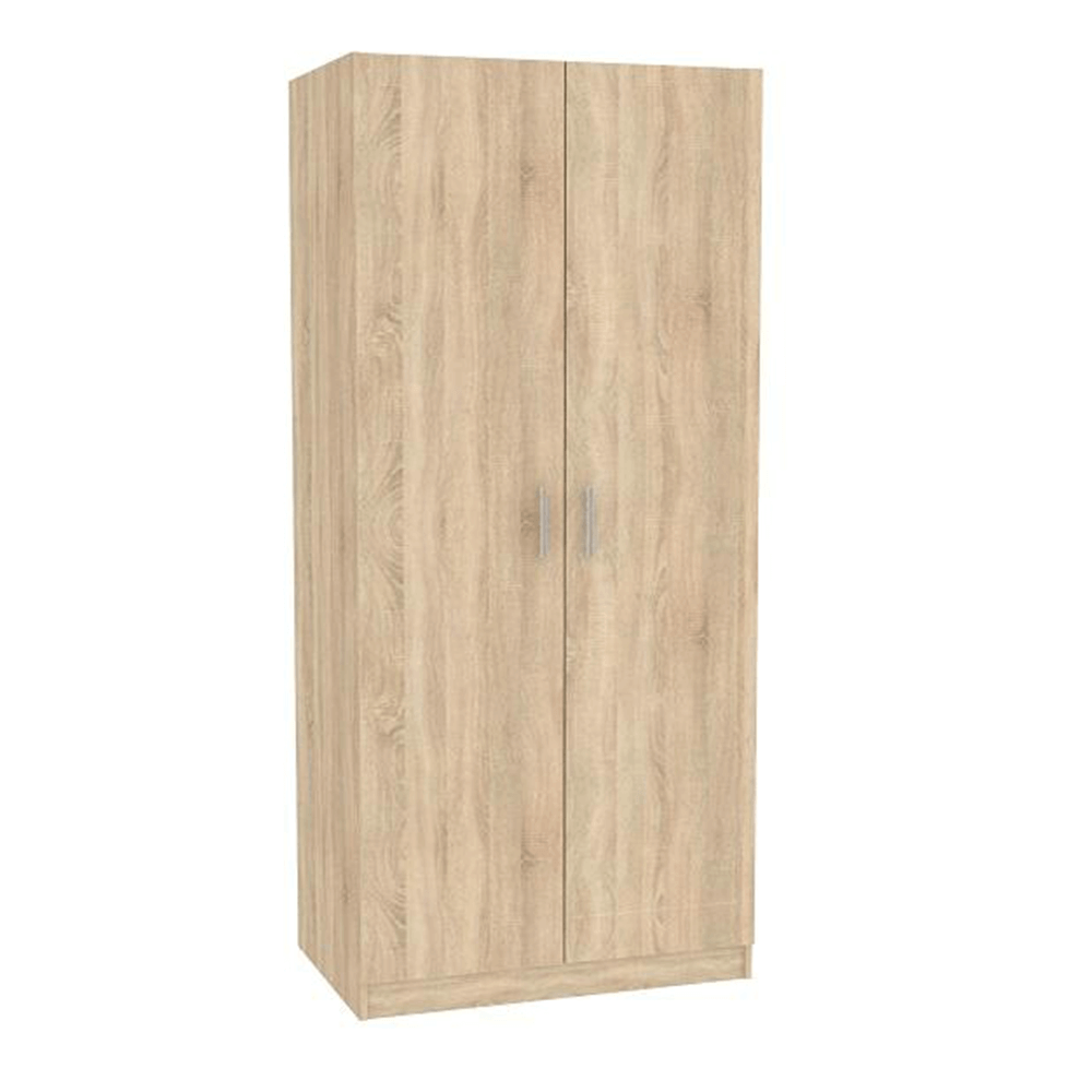 Dulap INVITA, stejar sonoma, PAL melaminat, cu 2 usi, 90x60x200 cm