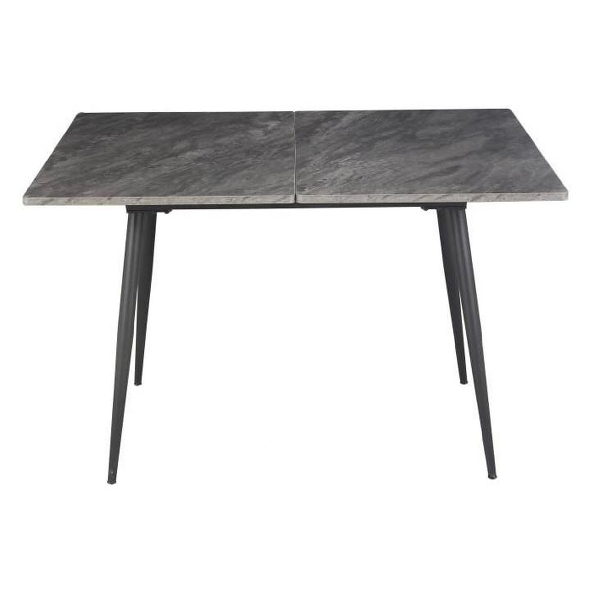 Masa extensibila SMART, gri cu efect de marmura/negru, 60/120x93x77 cm