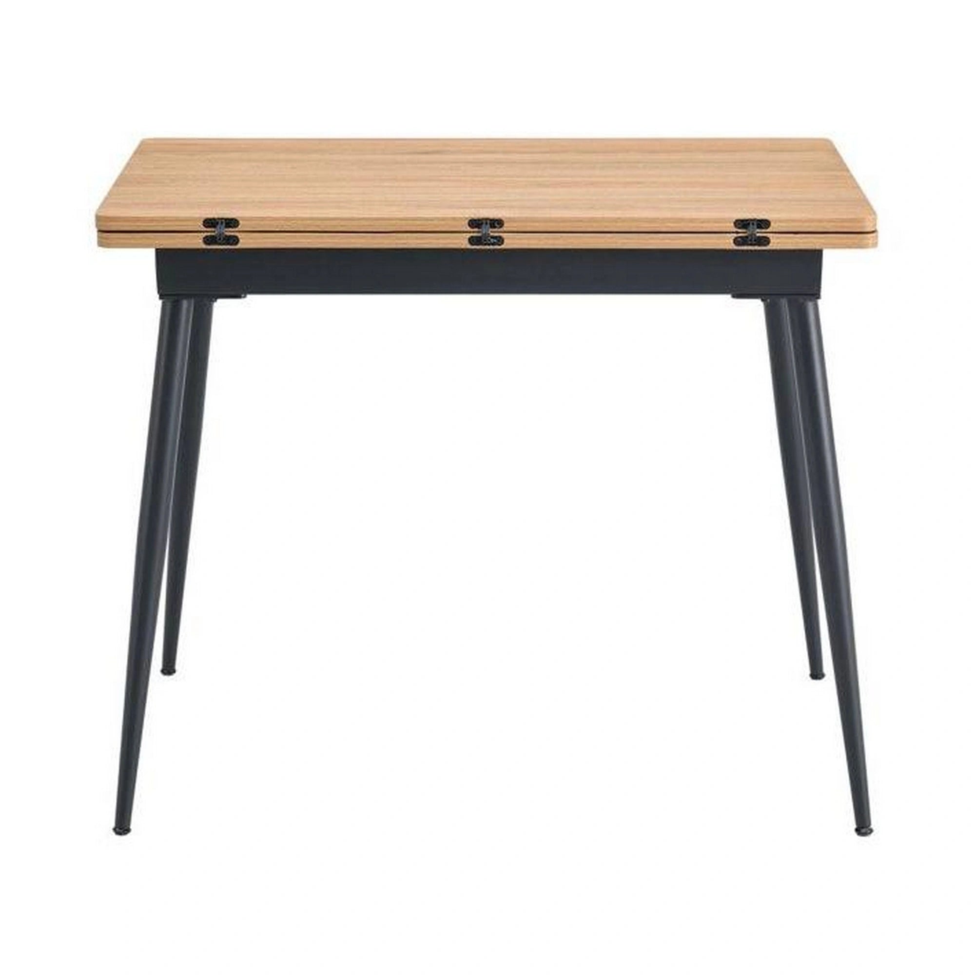 Masa extensibila SMART, stejar/negru, 60/120x93x77 cm