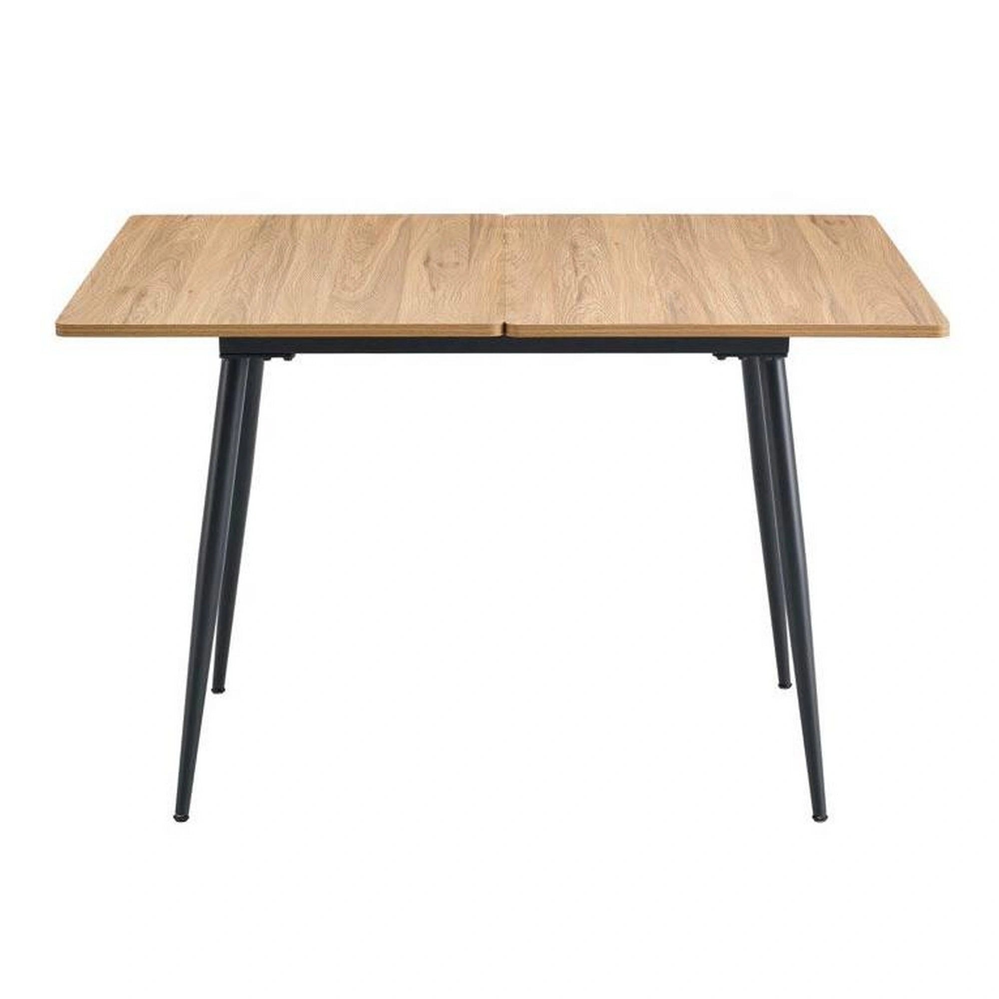 Masa extensibila SMART, stejar/negru, 60/120x93x77 cm