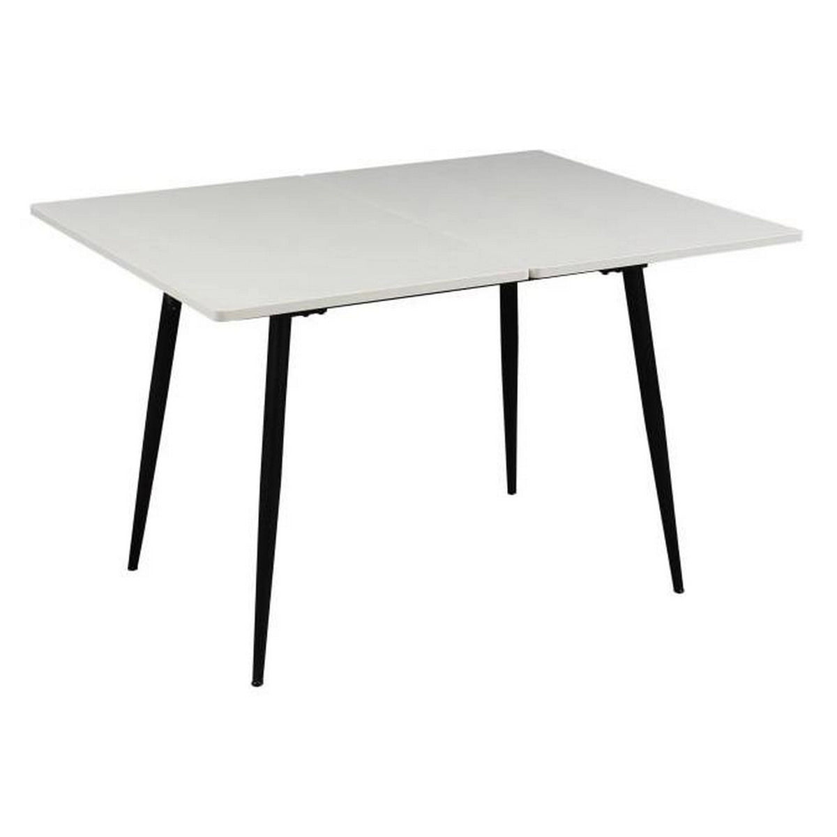 Masa extensibila SMART, alb/negru, 60/120x93x77 cm