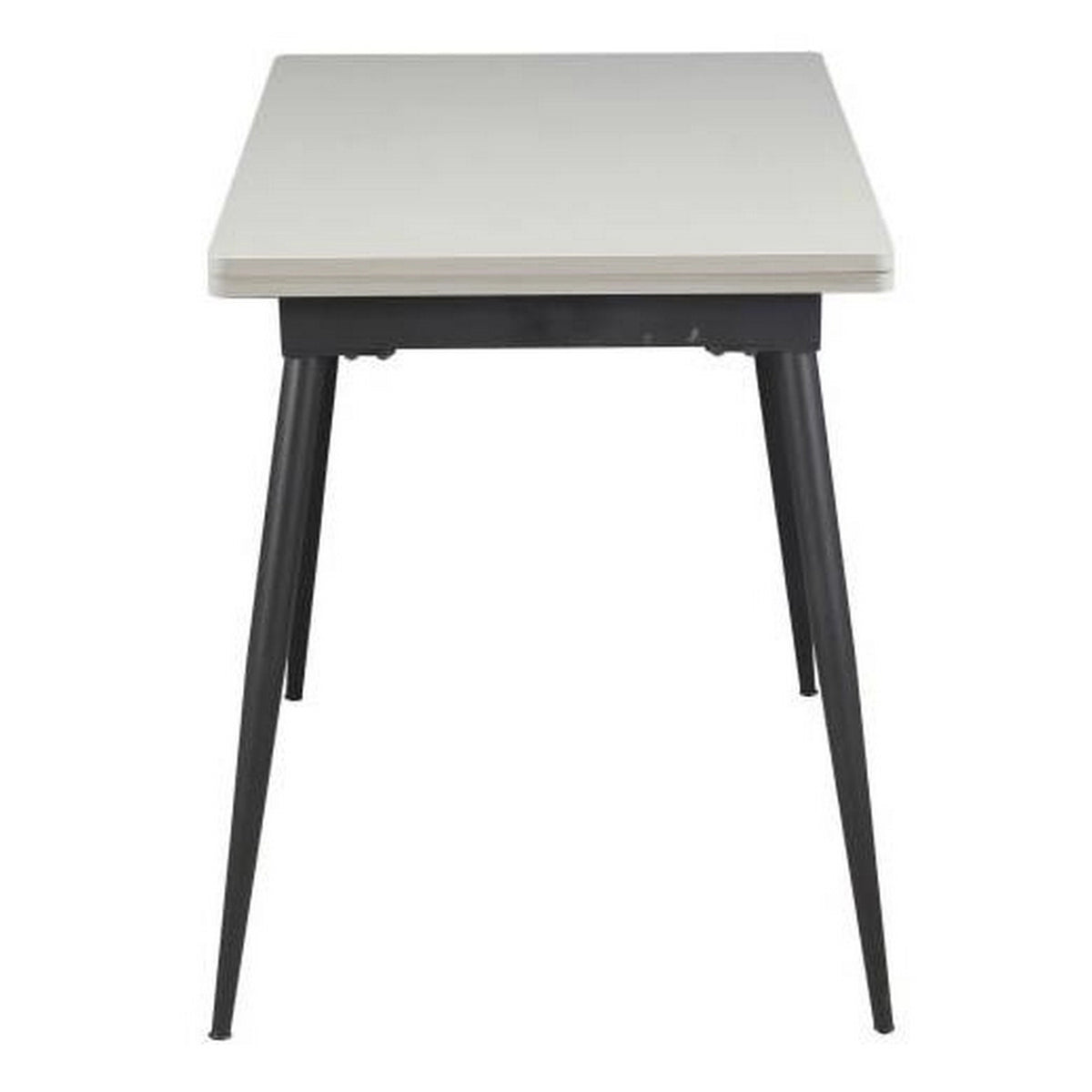 Masa extensibila SMART, alb/negru, 60/120x93x77 cm