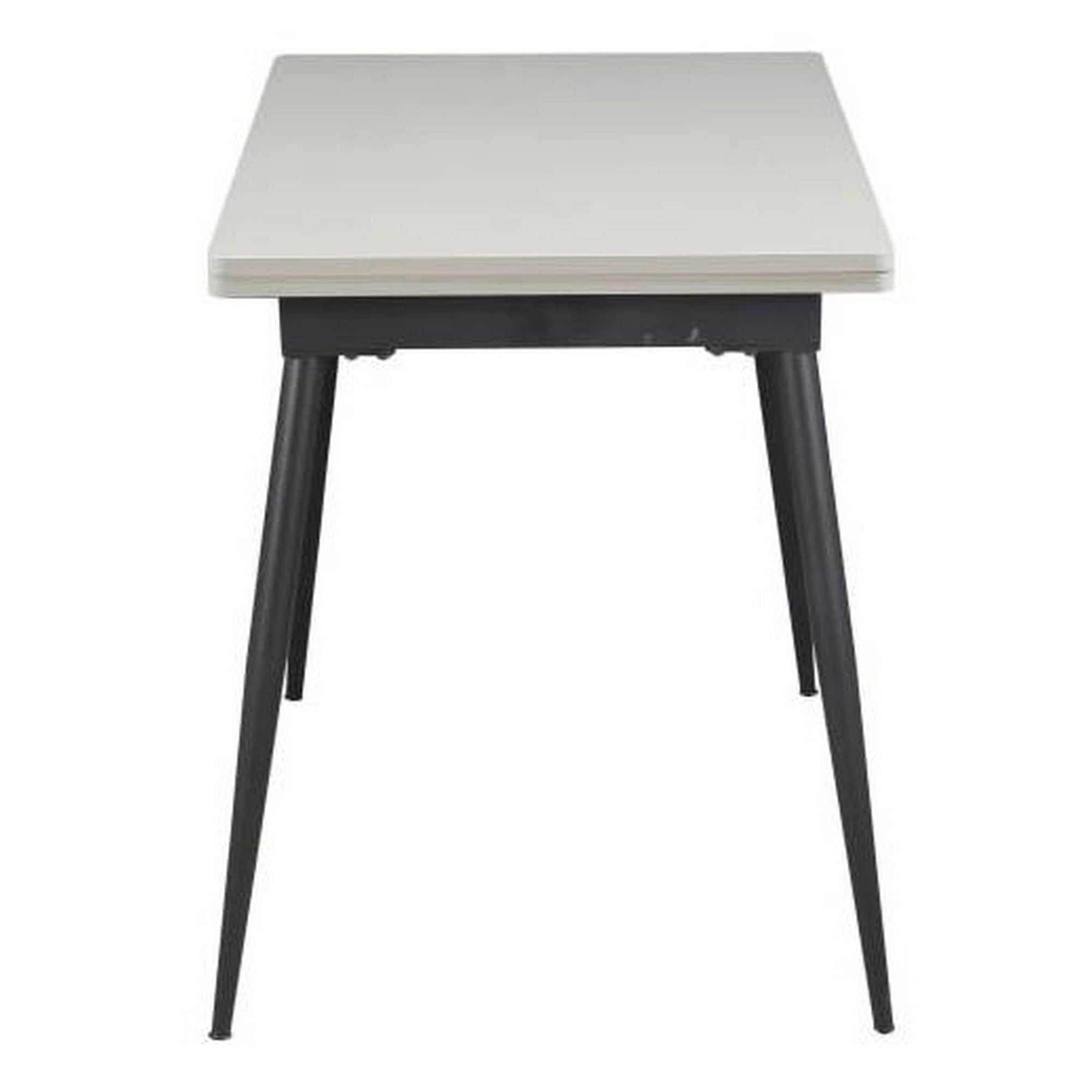 Masa extensibila SMART, alb/negru, 60/120x93x77 cm