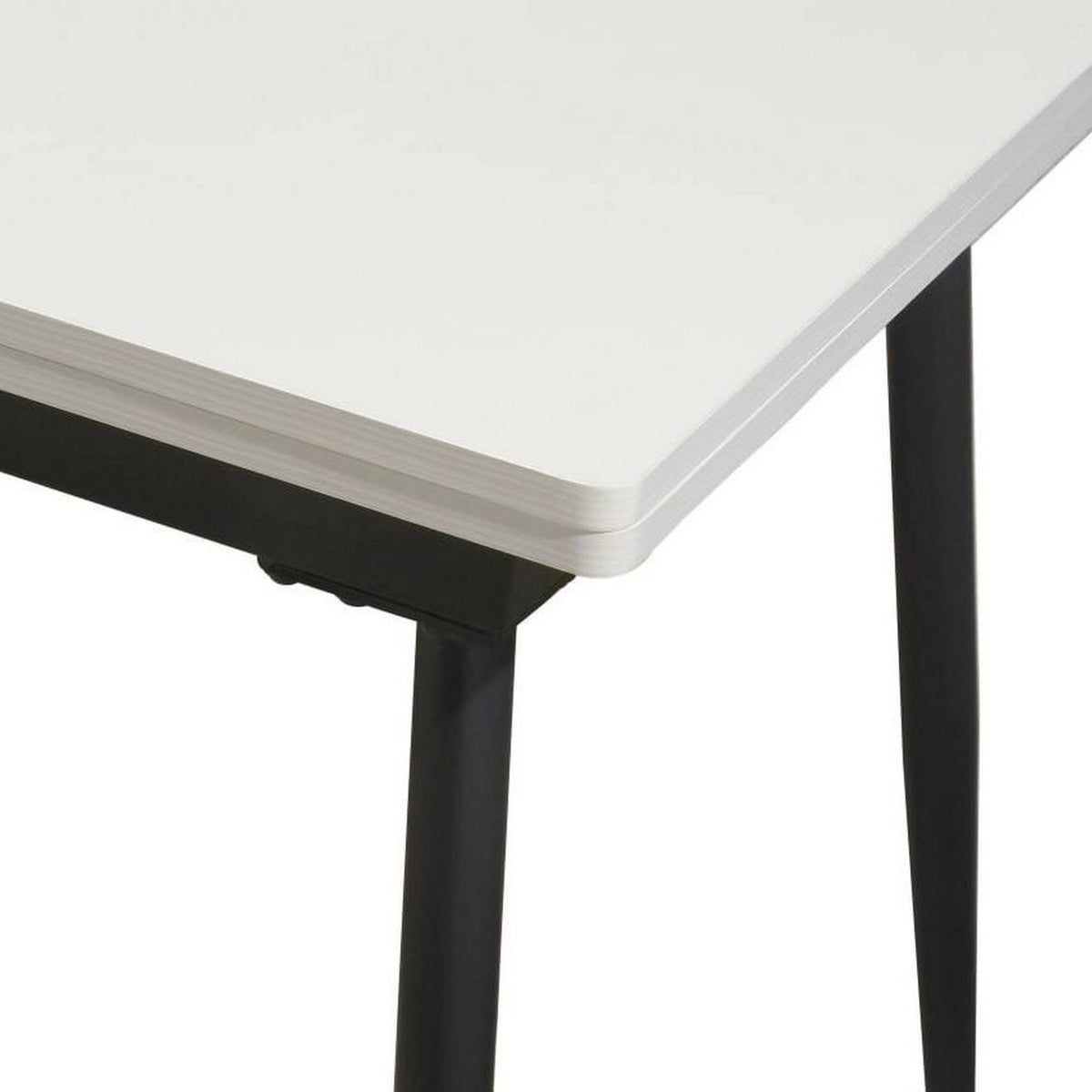 Masa extensibila SMART, alb/negru, 60/120x93x77 cm