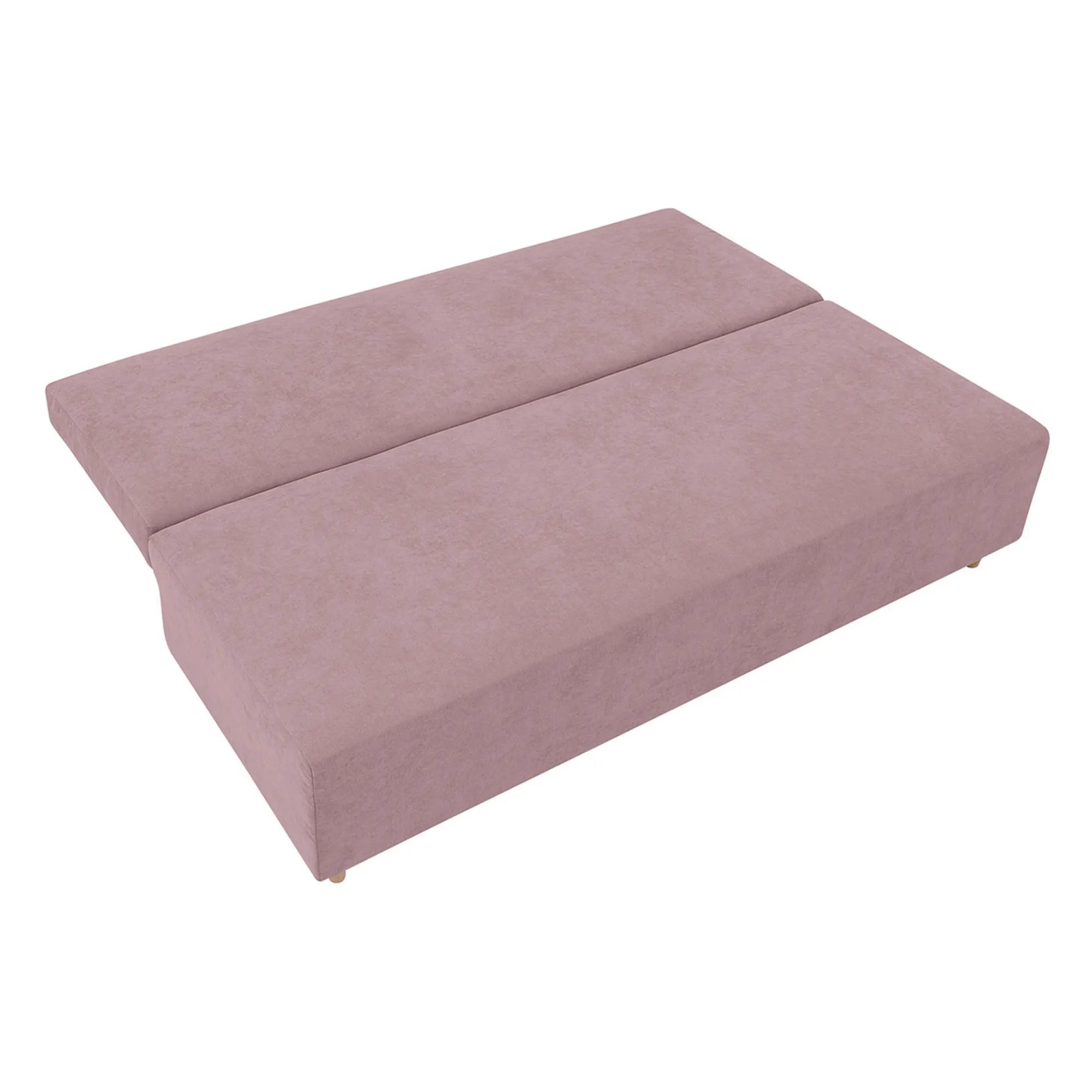 Canapea extensibila SUN, stofa catifelata roz - Enjoy New 19, 193x92x96 cm