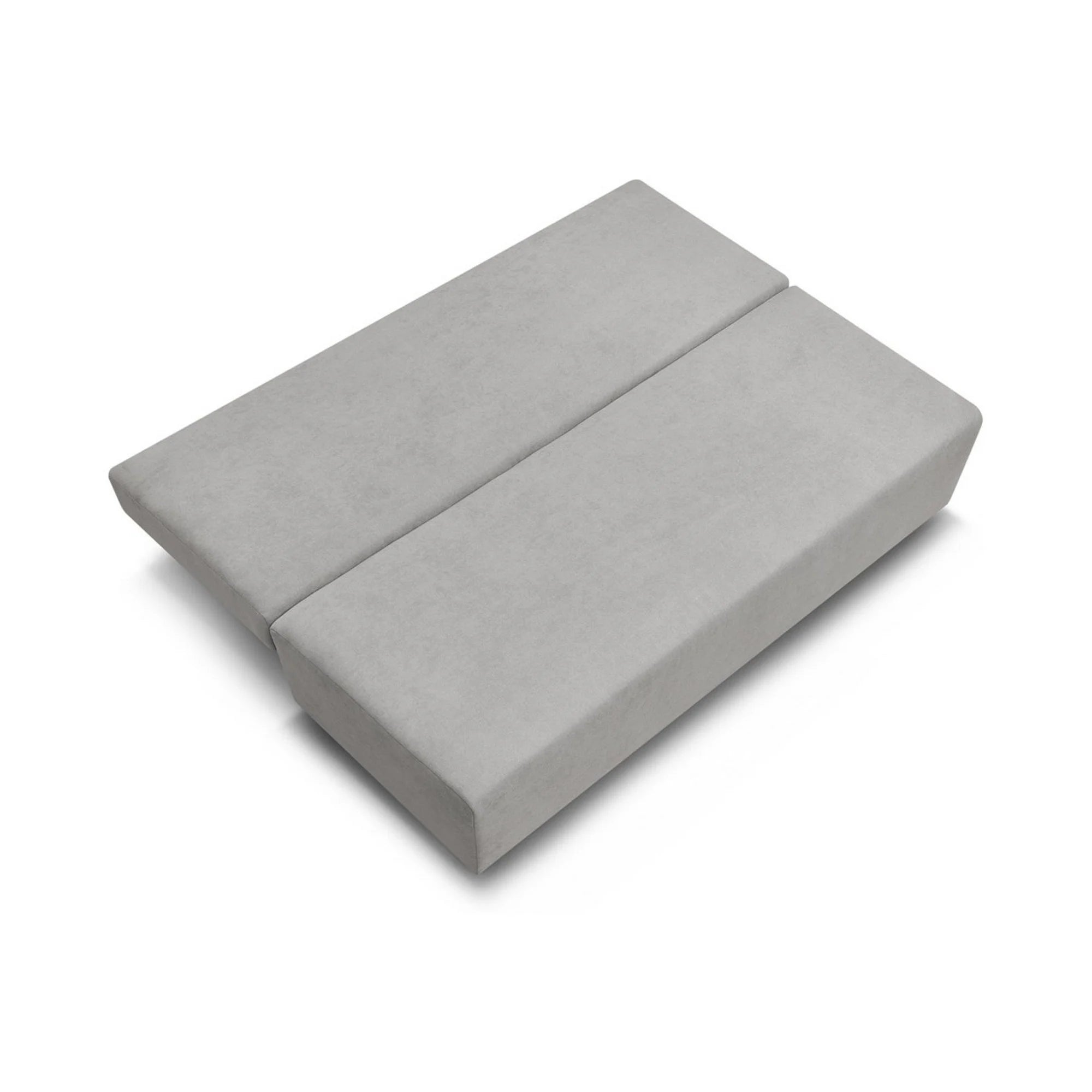 Canapea extensibila SUN, stofa catifelata gri - Enjoy New 45, 193x92x96 cm