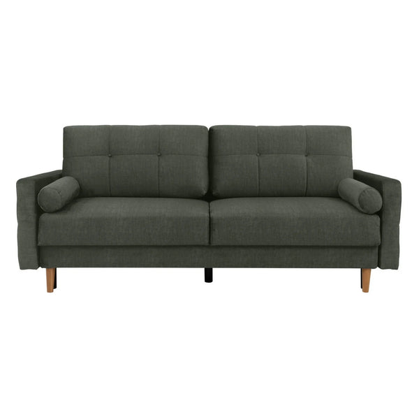 Canapea extensibila TORENT, stofa catifelata verde - Vogue 11, 220x98x95 cm